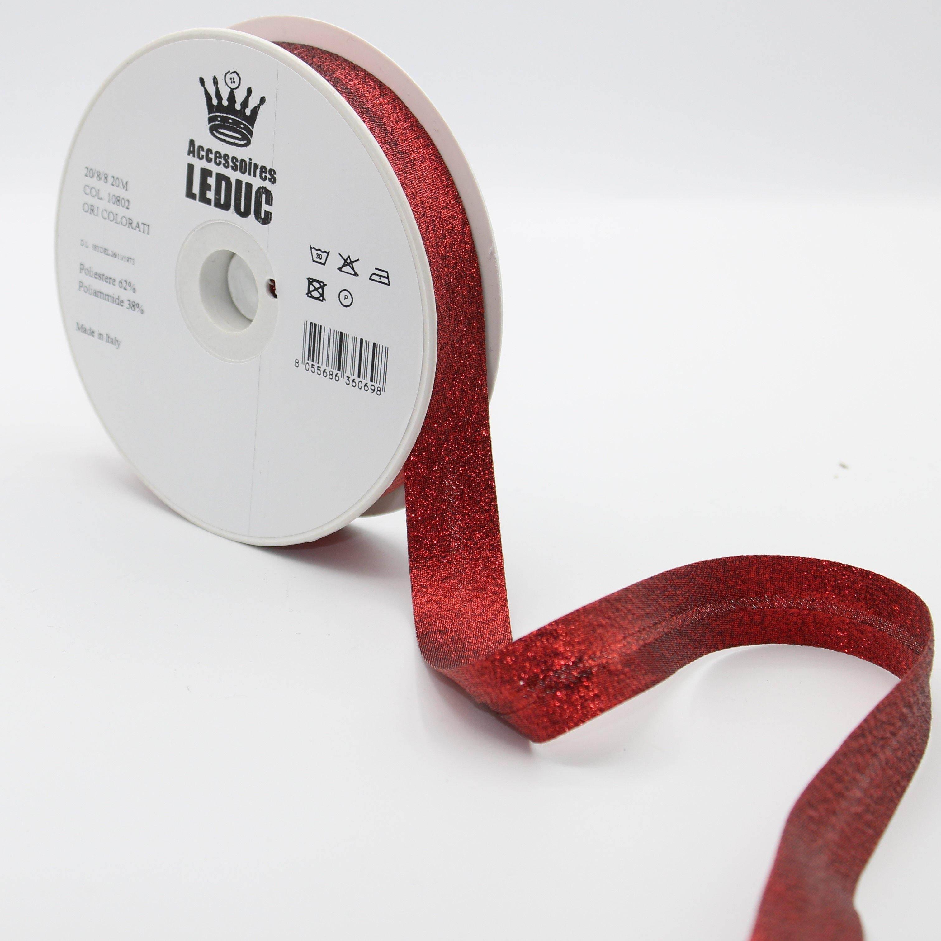 20MT or 100MT - LUREX BIAS BINDING / 20mm (20+8+8mm) #SBI524 - ACCESSOIRES LEDUC BV