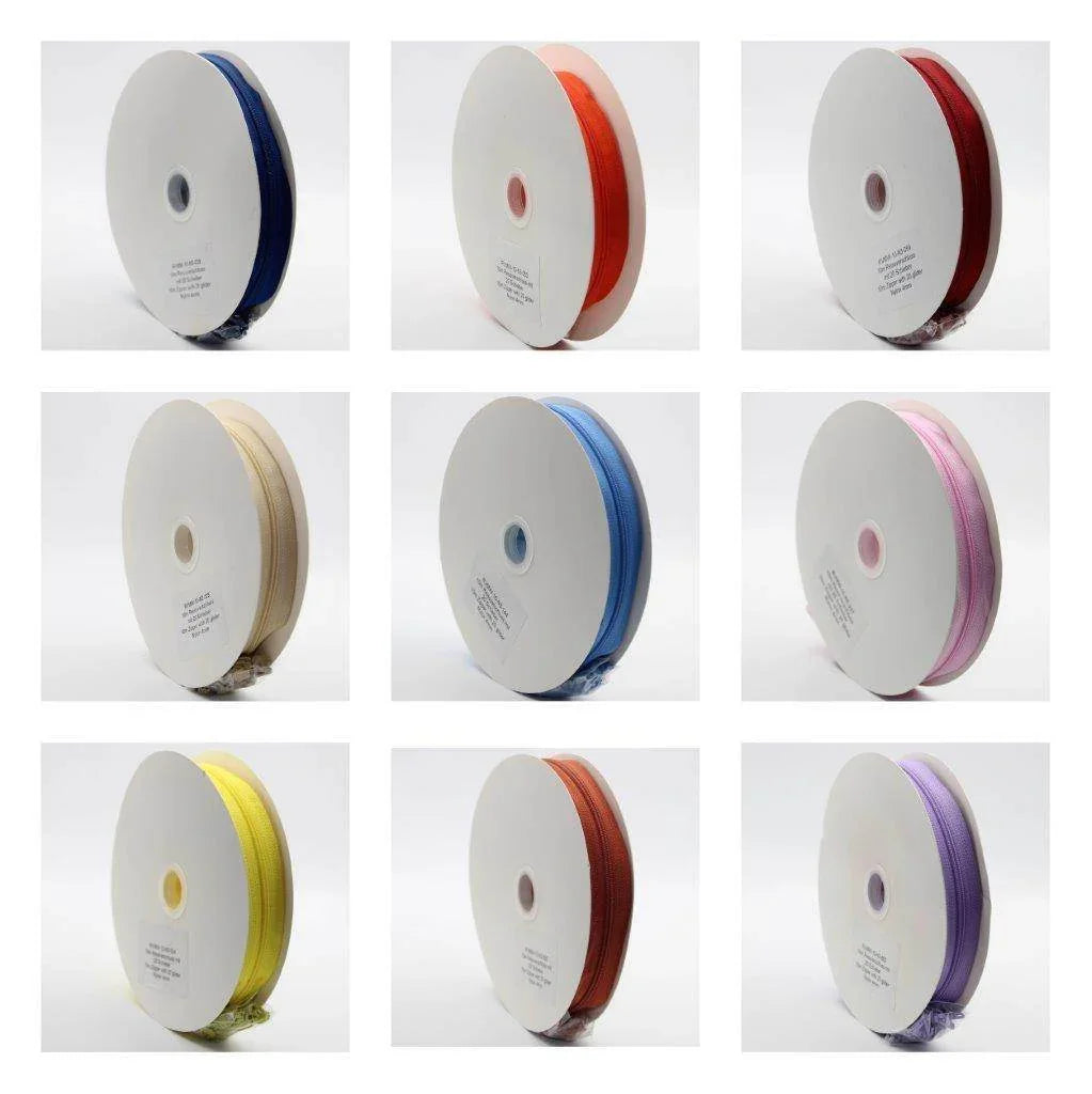 10 METERS Zipper with 20 Gliders - Nylon 4mm - ACCESSOIRES LEDUC BV