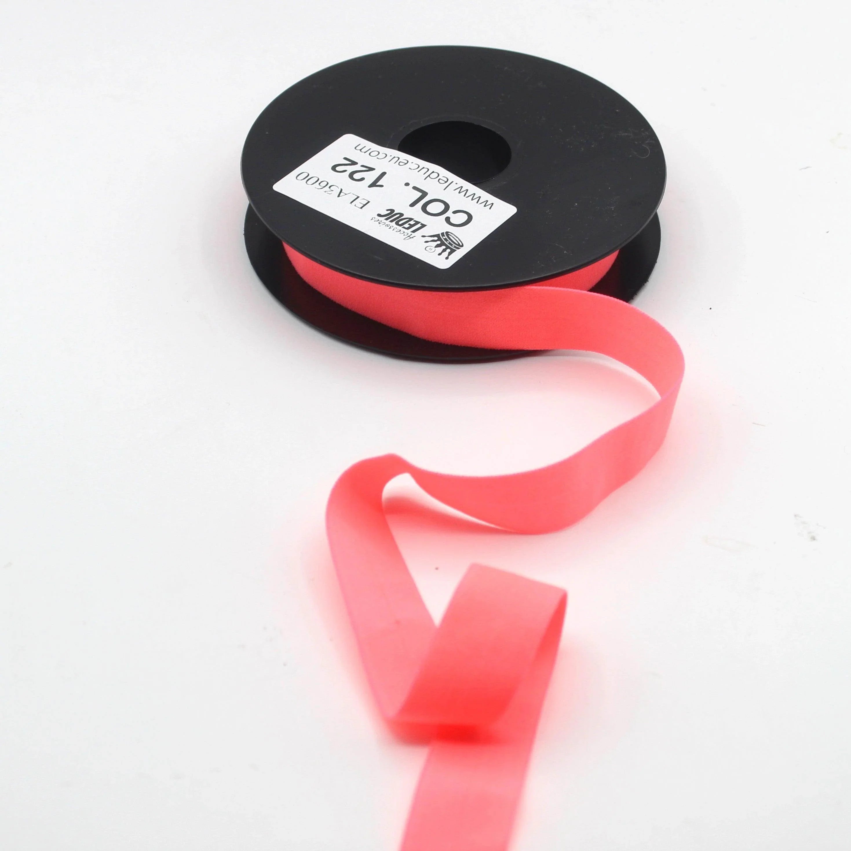 10mt Soft Elastic Bias Binding in Polyester 18mm prefolded #ELA3600 - ACCESSOIRES LEDUC BV