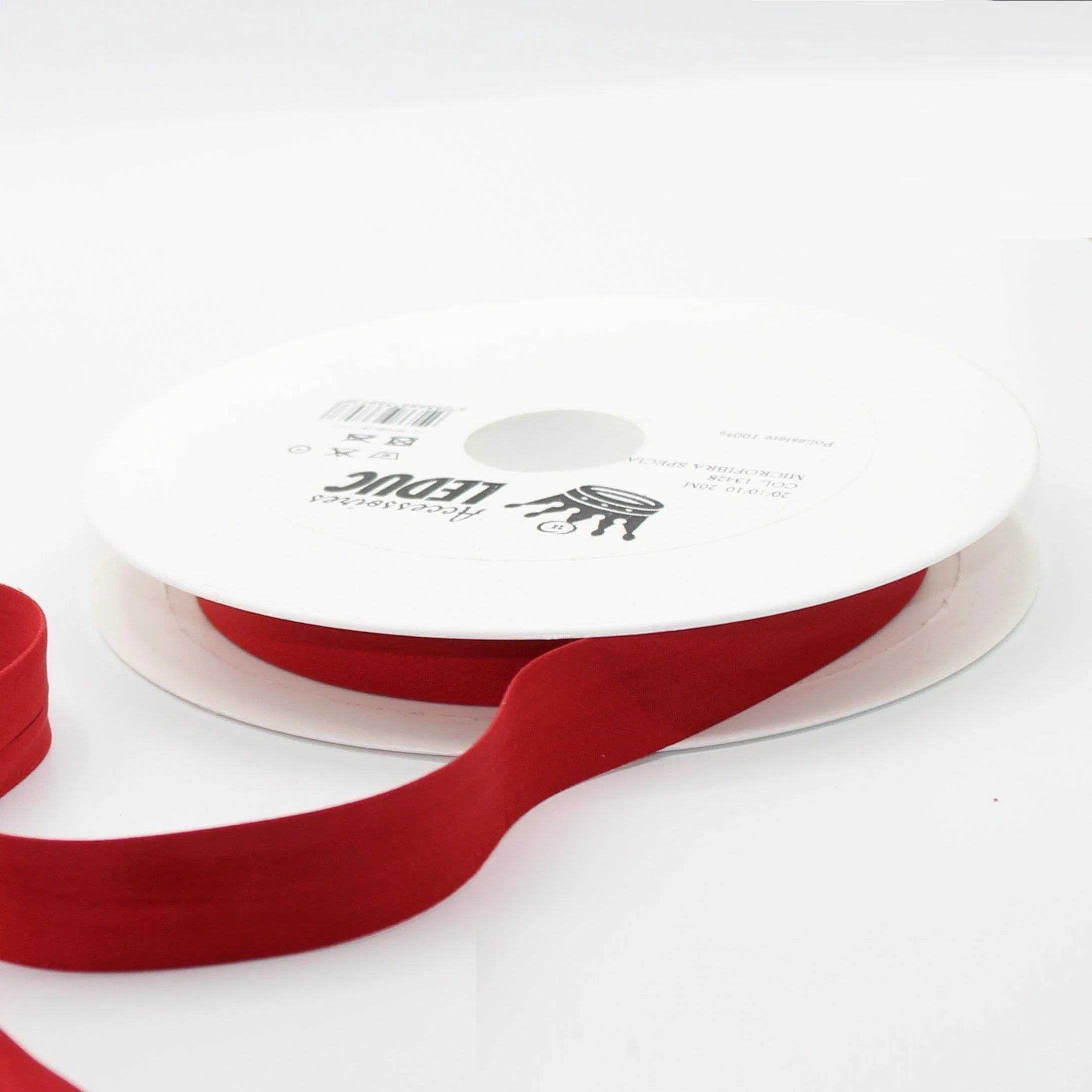 20 meters Folded Suede Bias Binding 20mm (20mm+10mm+10mm) - ACCESSOIRES LEDUC BV