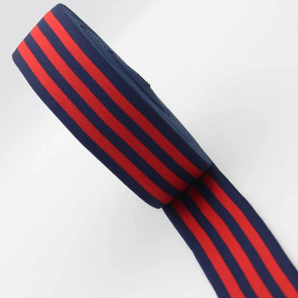5 meters Striped Elastic 40mm #ELA1307 - ACCESSOIRES LEDUC BV