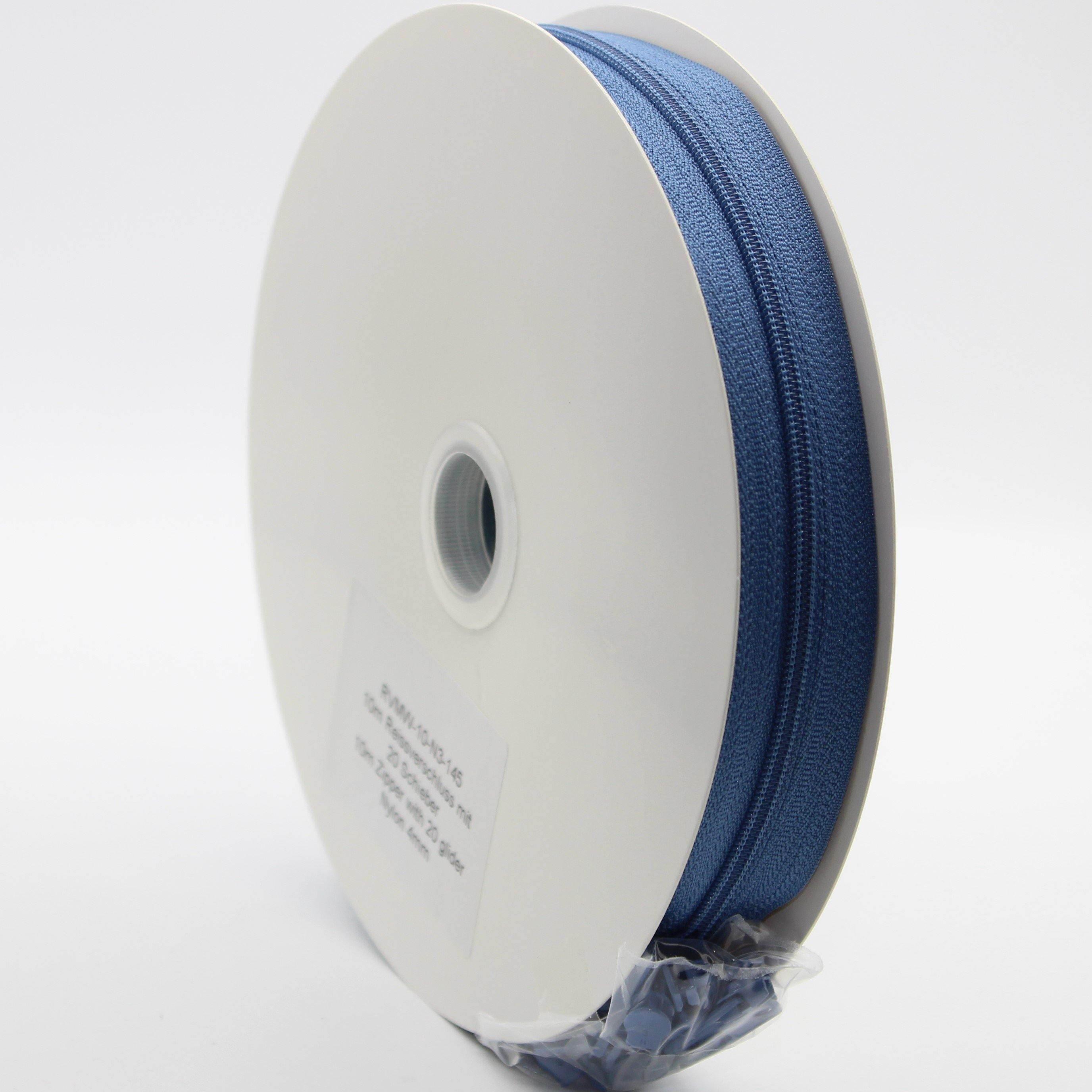 10 METERS Zipper with 20 Gliders - Nylon 4mm - ACCESSOIRES LEDUC BV