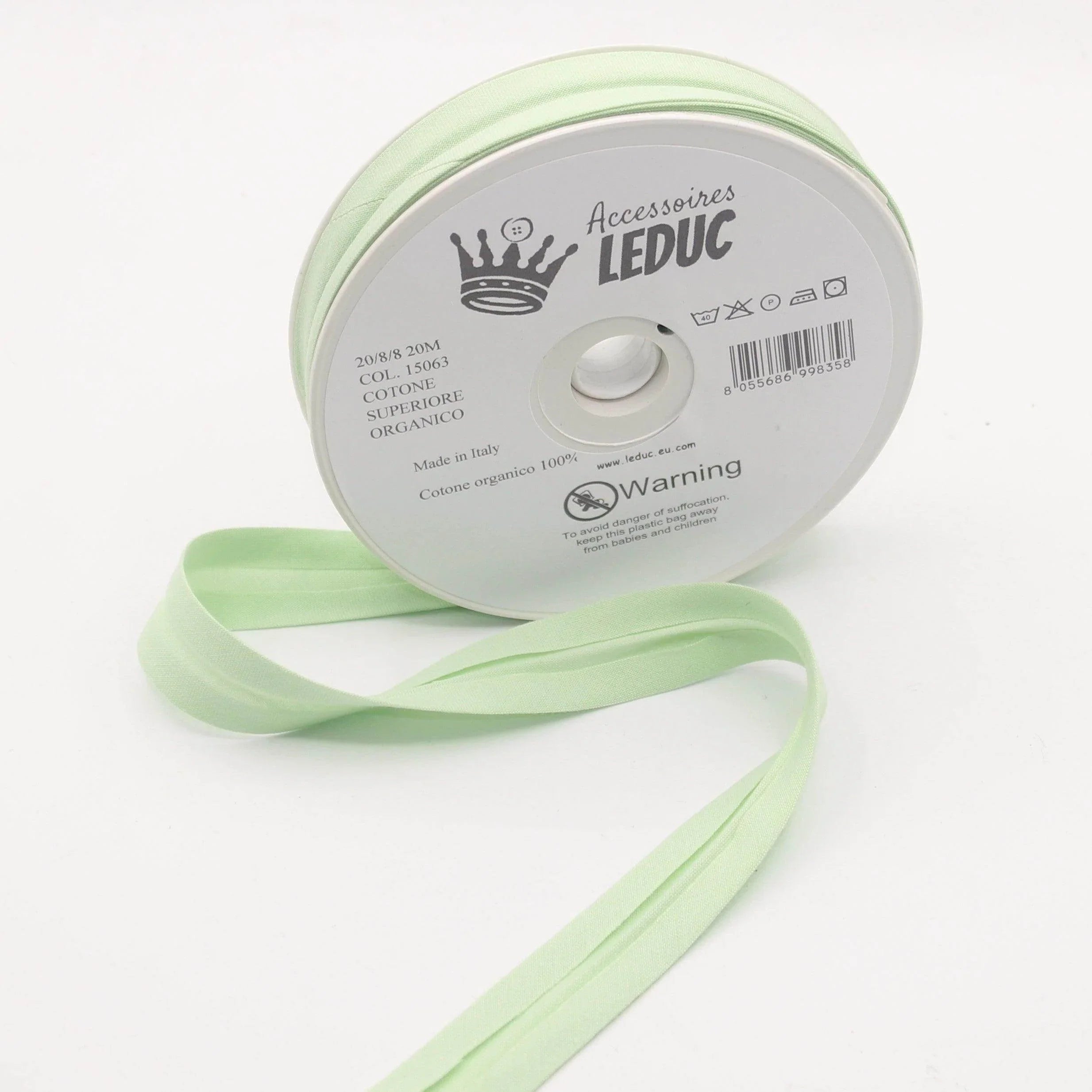 20mt 100% Organic Cotton Bias Binding 20mm (+8+8) - Bio - ACCESSOIRES LEDUC BV