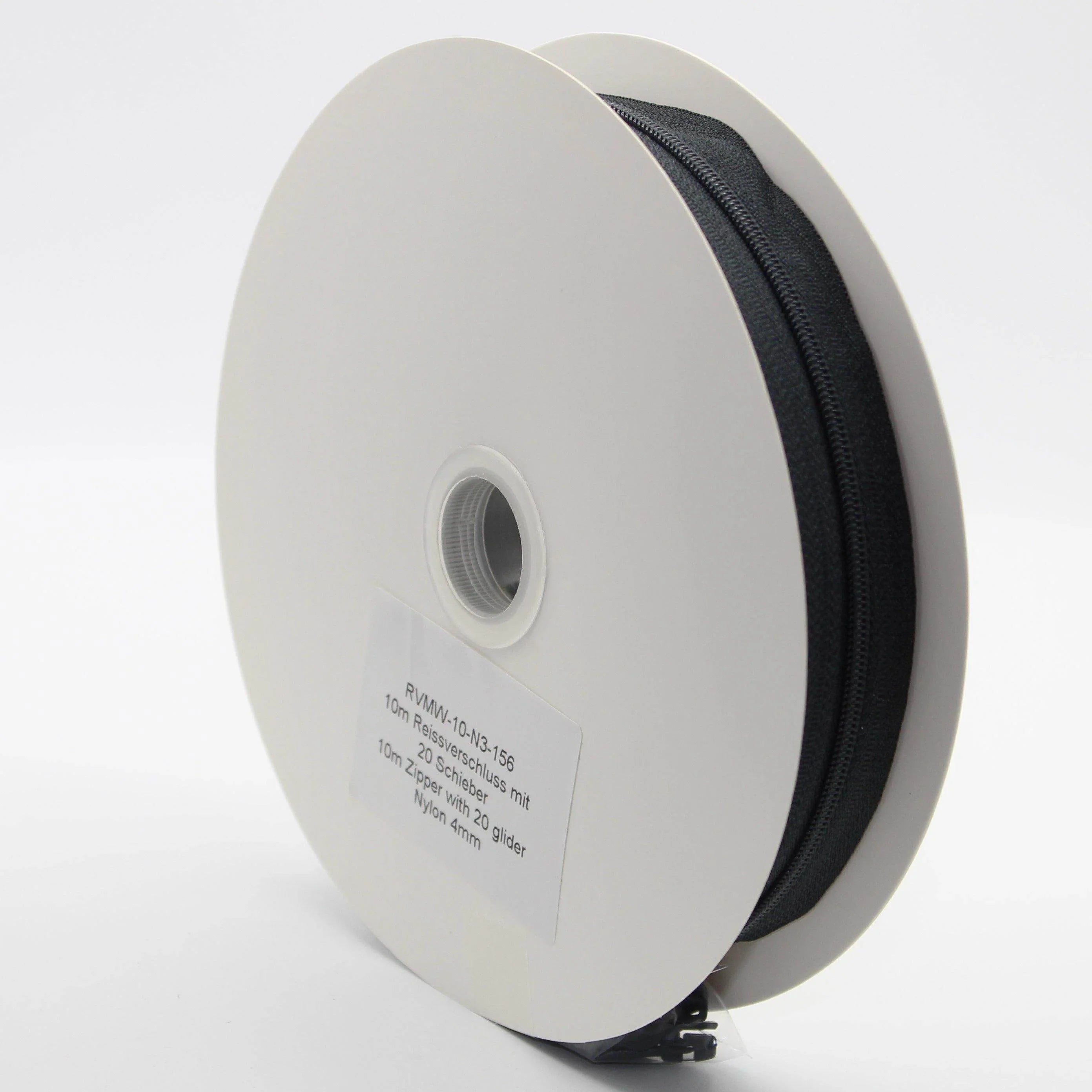 10 METERS Zipper with 20 Gliders - Nylon 4mm - ACCESSOIRES LEDUC BV