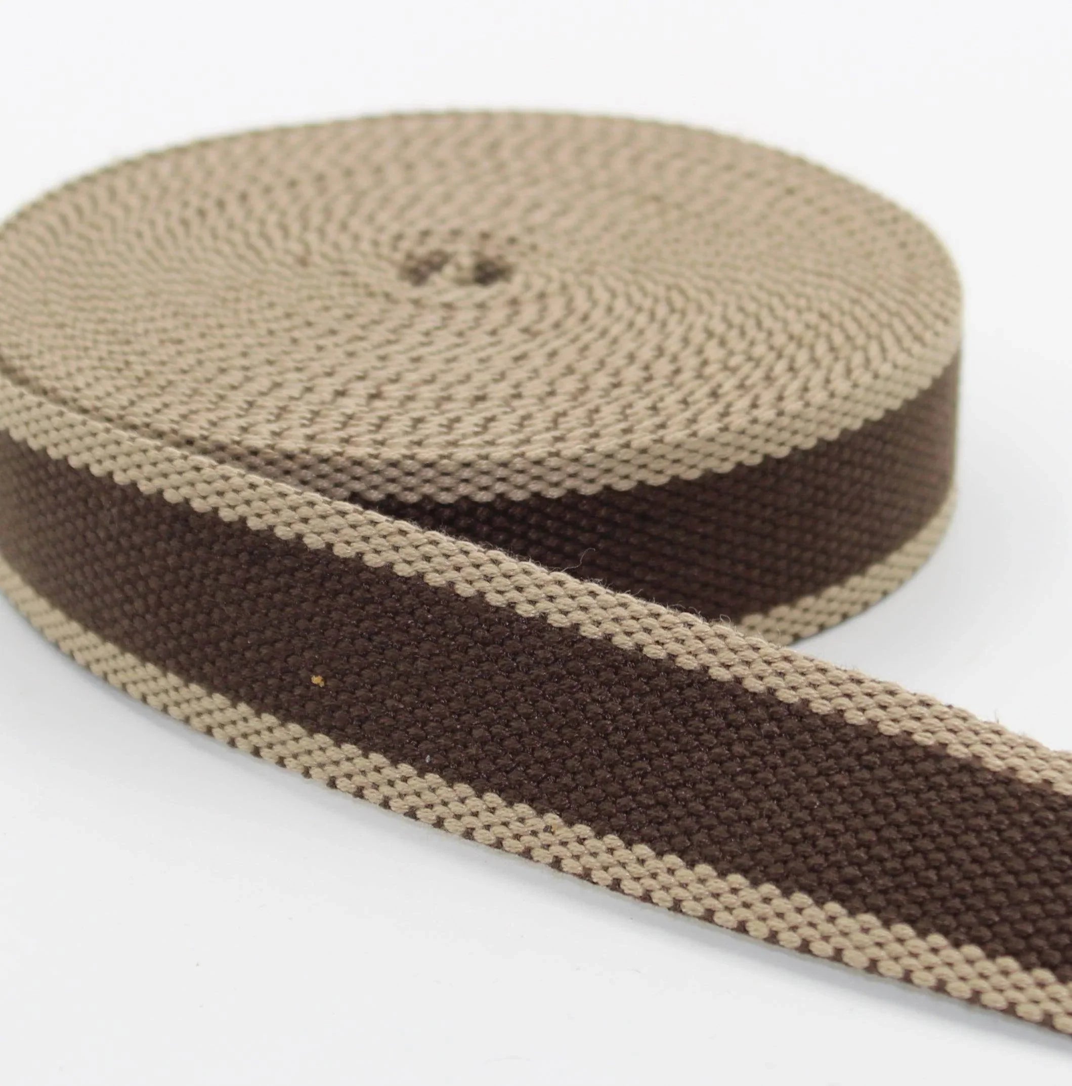 5 meters 30mm Old Style Large Stripped Webbing #RUB1993 - ACCESSOIRES LEDUC BV