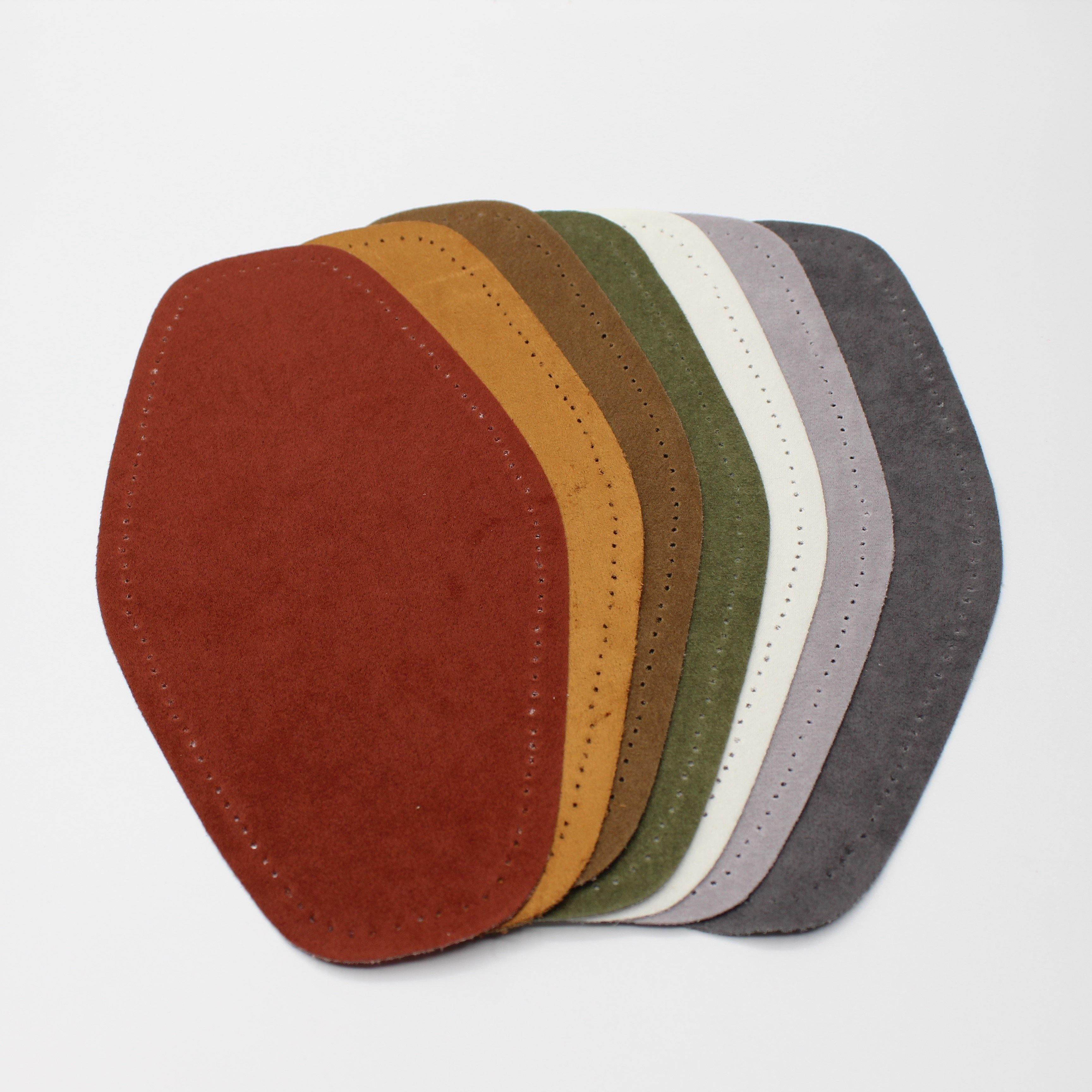 1 Pair Suede Elbow Patches - Iron-on - 190mm x 100mm - ACCESSOIRES LEDUC BV