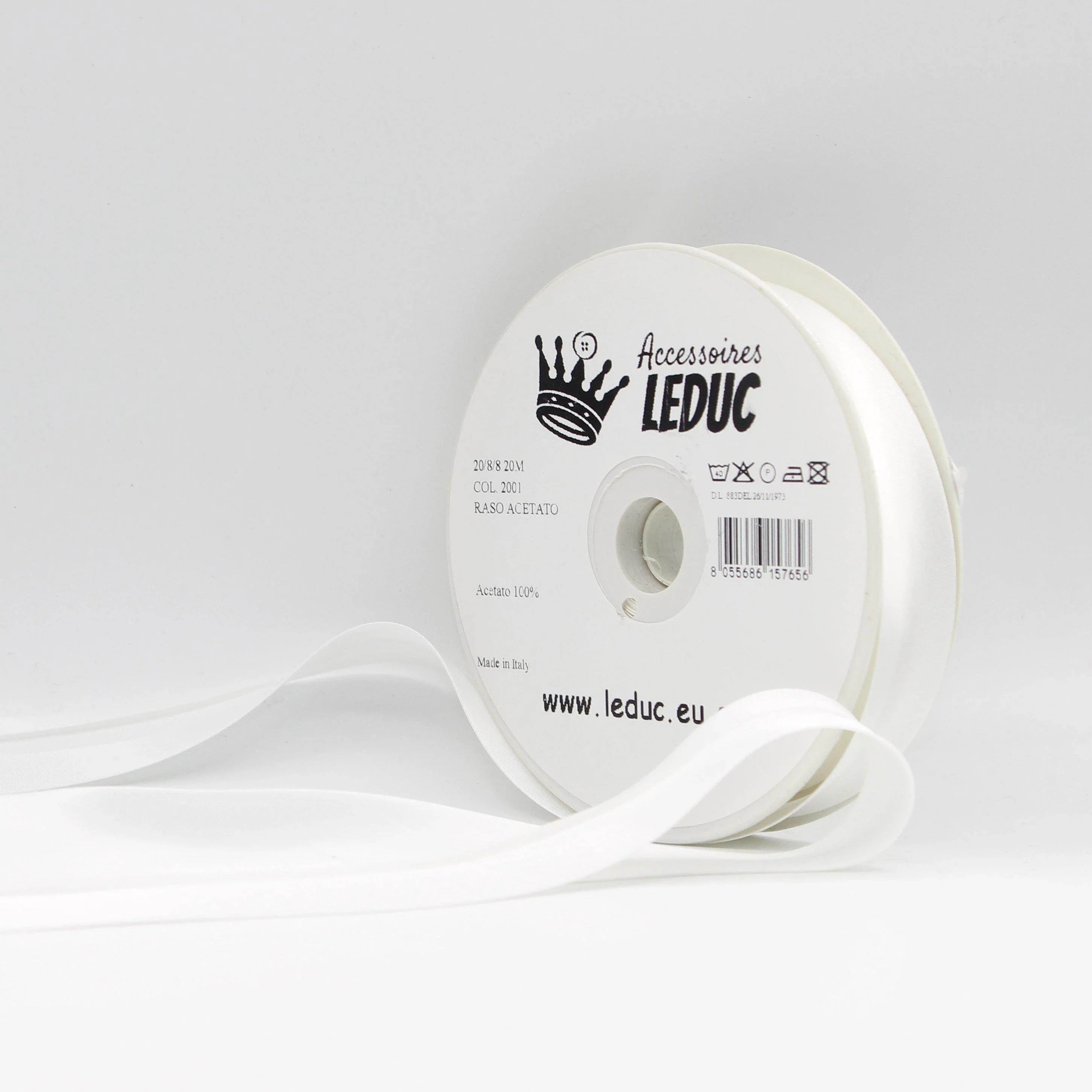 Satin BIAS BINDING / 20mm - 20/8/8 #SBI500-20-8-8-20 - ACCESSOIRES LEDUC BV