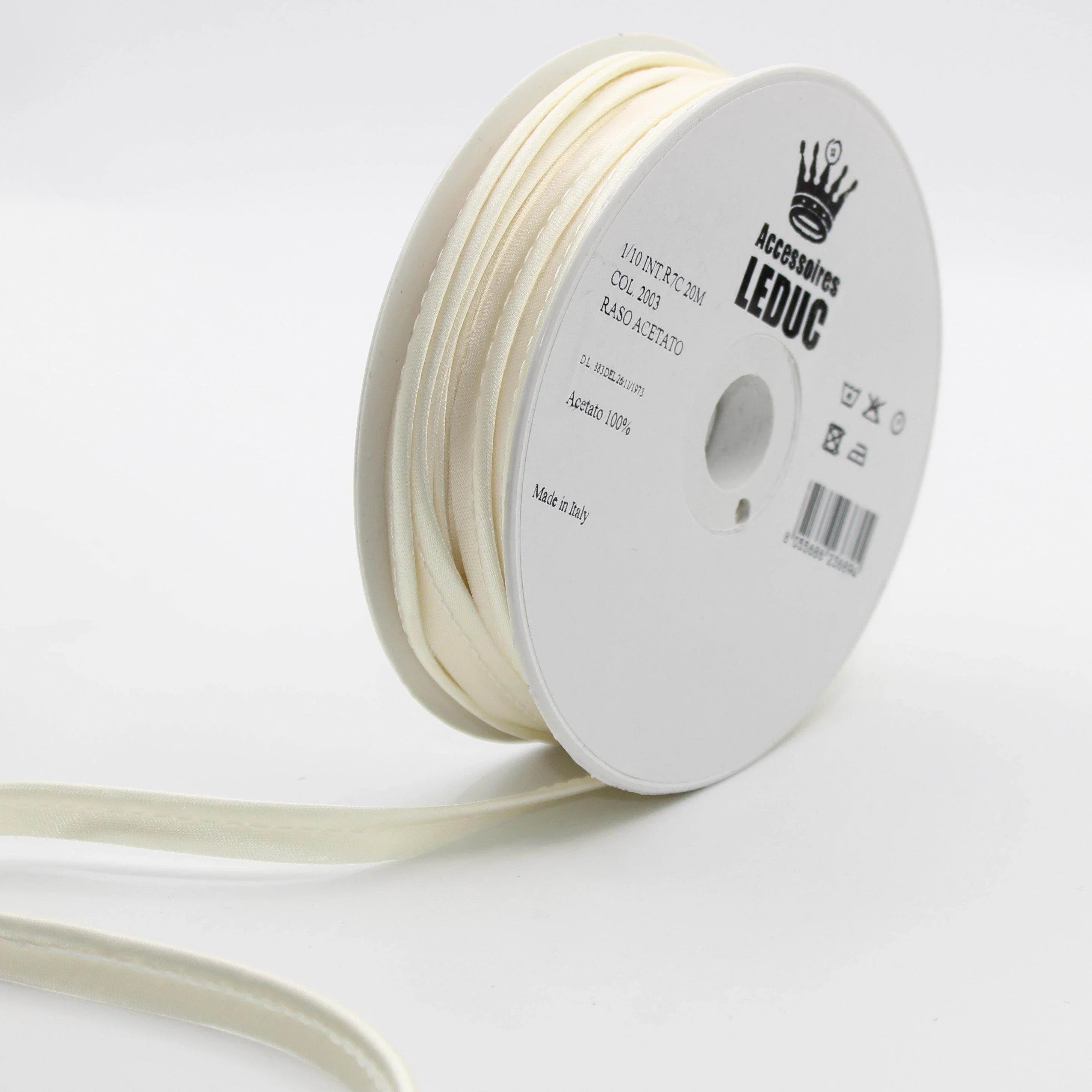 Satin PIPING / 10mm - 8/2 - ACCESSOIRES LEDUC BV