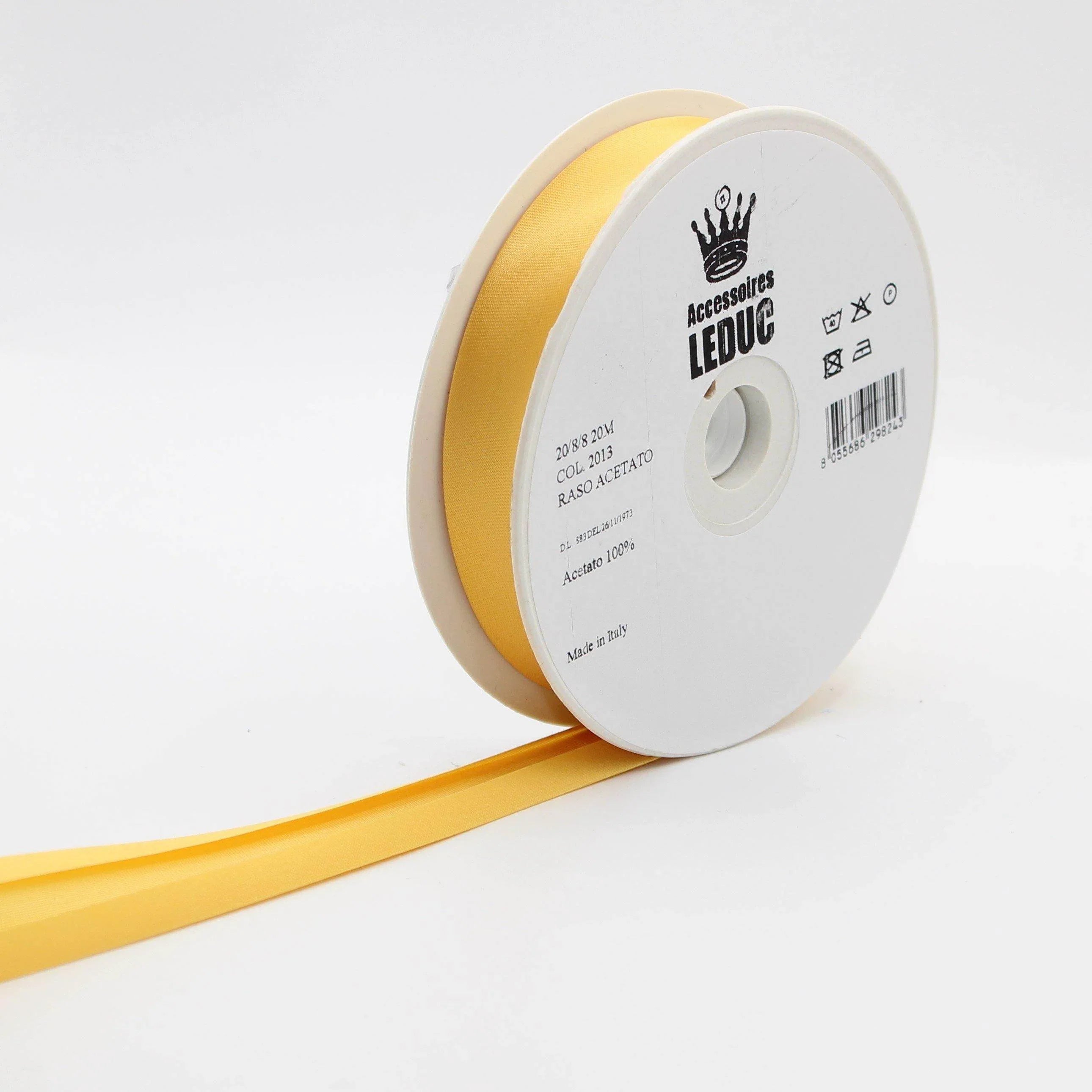 Satin BIAS BINDING / 20mm - 20/8/8 #SBI500-20-8-8-20 - ACCESSOIRES LEDUC BV