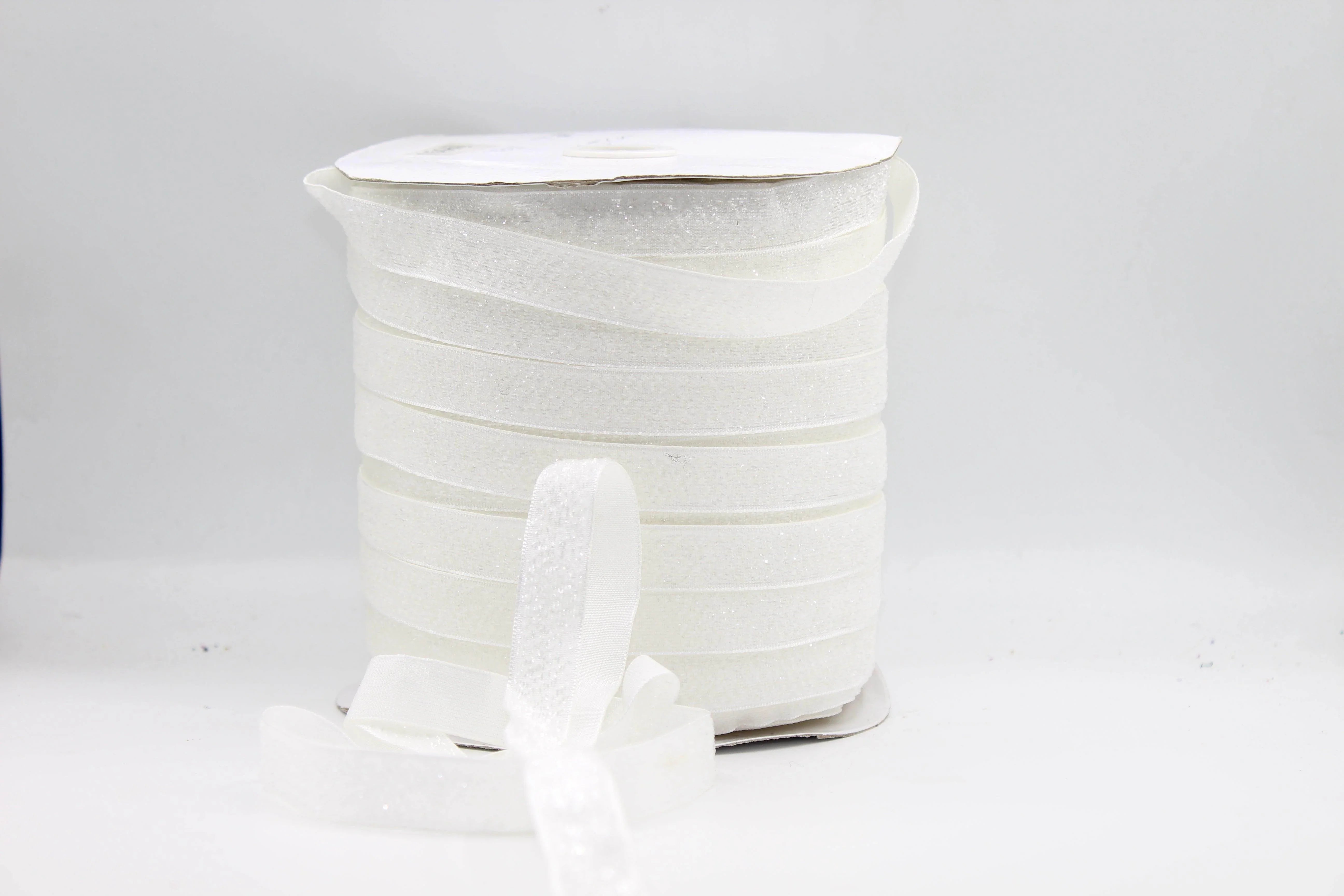 5 Meters 10 / 15 / 25mm Glitter Lurex Velvet Ribbons #VEL1502 - ACCESSOIRES LEDUC BV