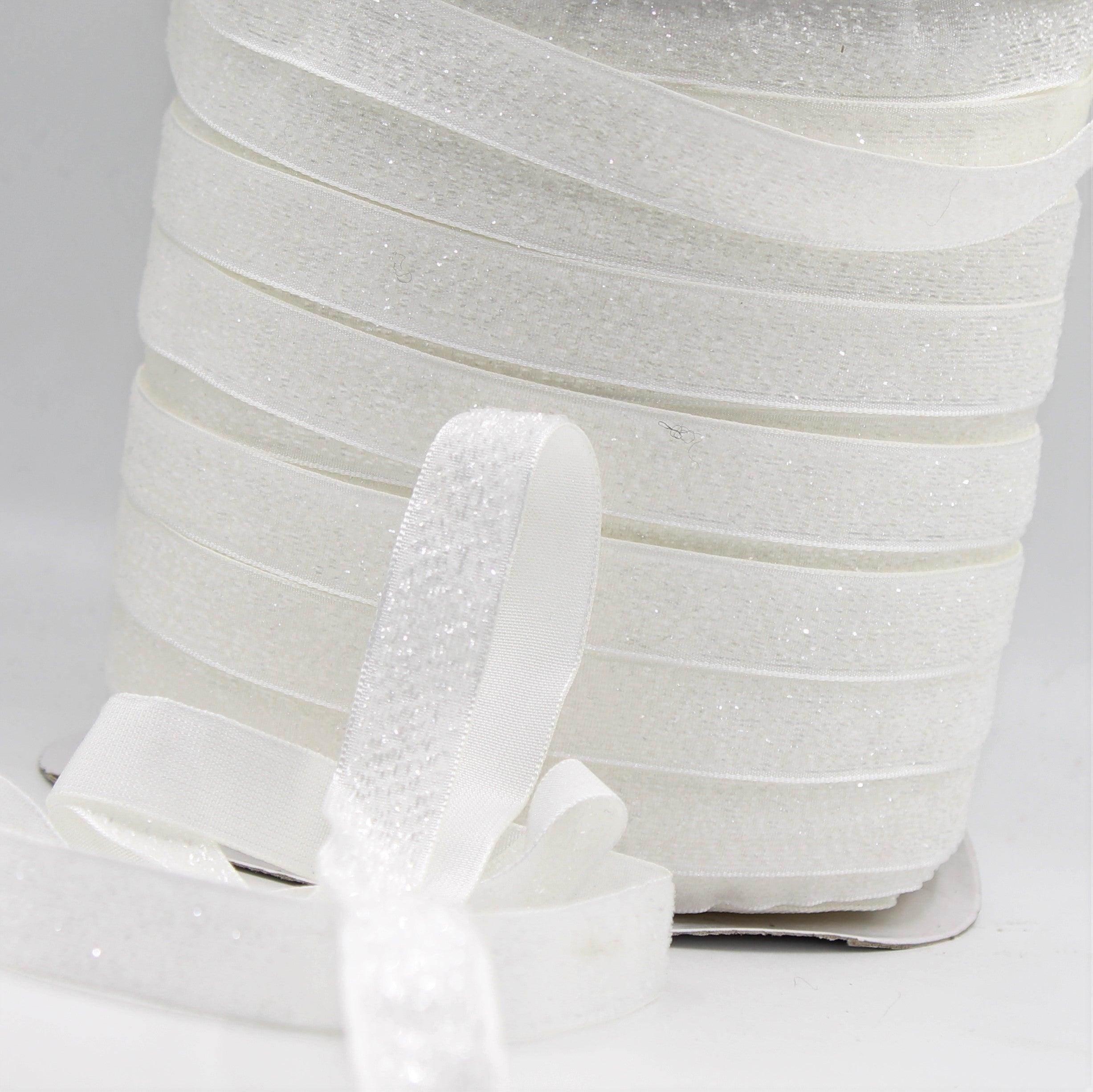 5 Meters 10 / 15 / 25mm Glitter Lurex Velvet Ribbons #VEL1502 - ACCESSOIRES LEDUC BV