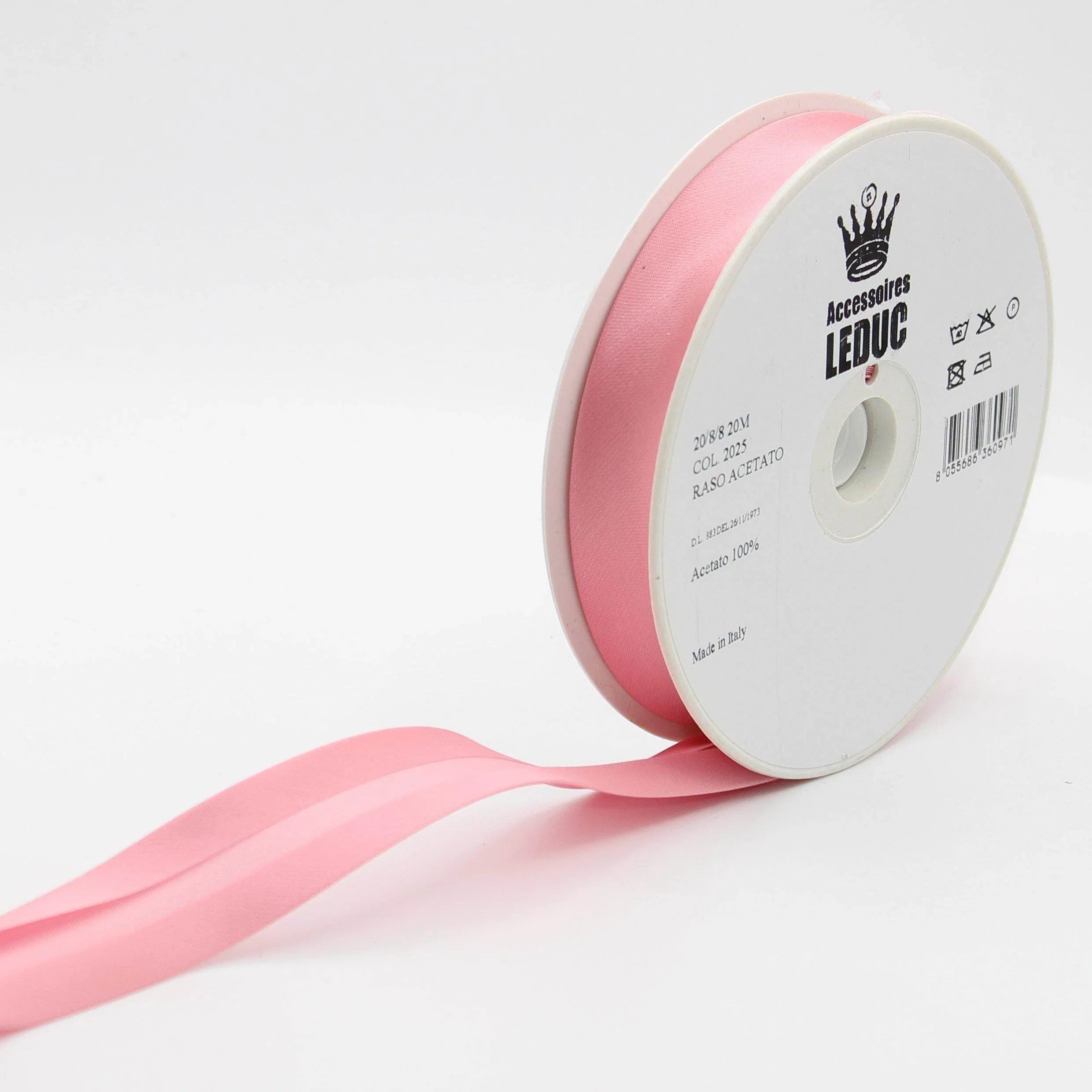 Satin BIAS BINDING / 20mm - 20/8/8 #SBI500-20-8-8-20 - ACCESSOIRES LEDUC BV
