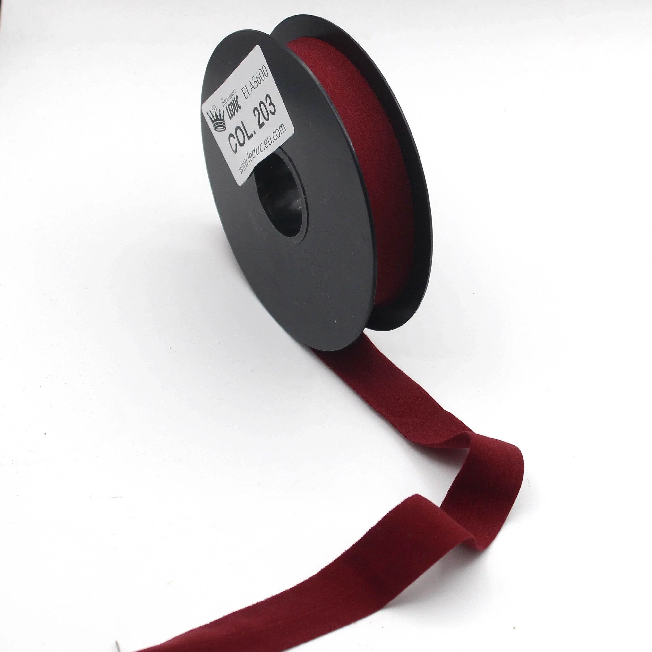 10mt Soft Elastic Bias Binding in Polyester 18mm prefolded #ELA3600 - ACCESSOIRES LEDUC BV