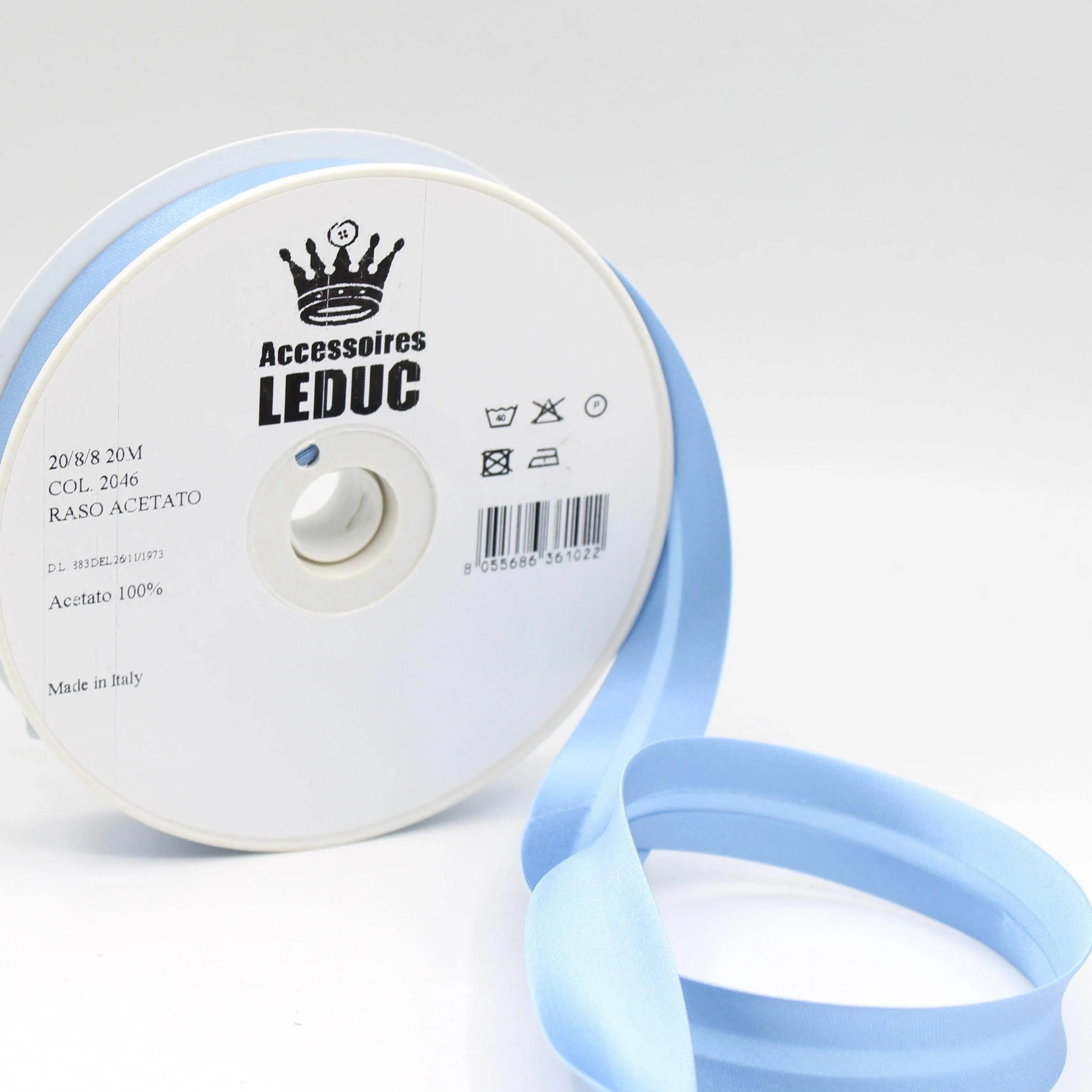 Satin BIAS BINDING / 20mm - 20/8/8 #SBI500-20-8-8-20 - ACCESSOIRES LEDUC BV