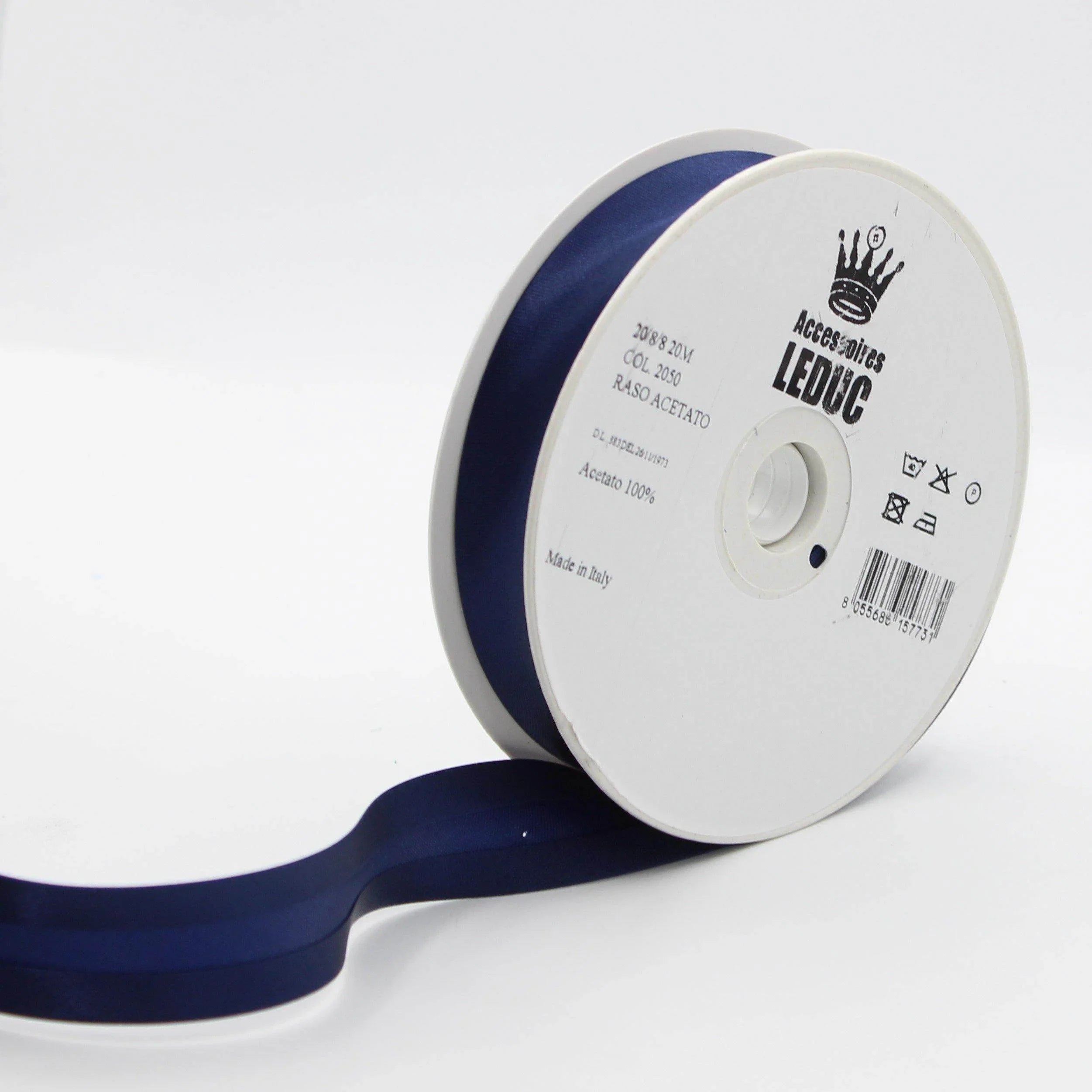 Satin BIAS BINDING / 20mm - 20/8/8 #SBI500-20-8-8-20 - ACCESSOIRES LEDUC BV