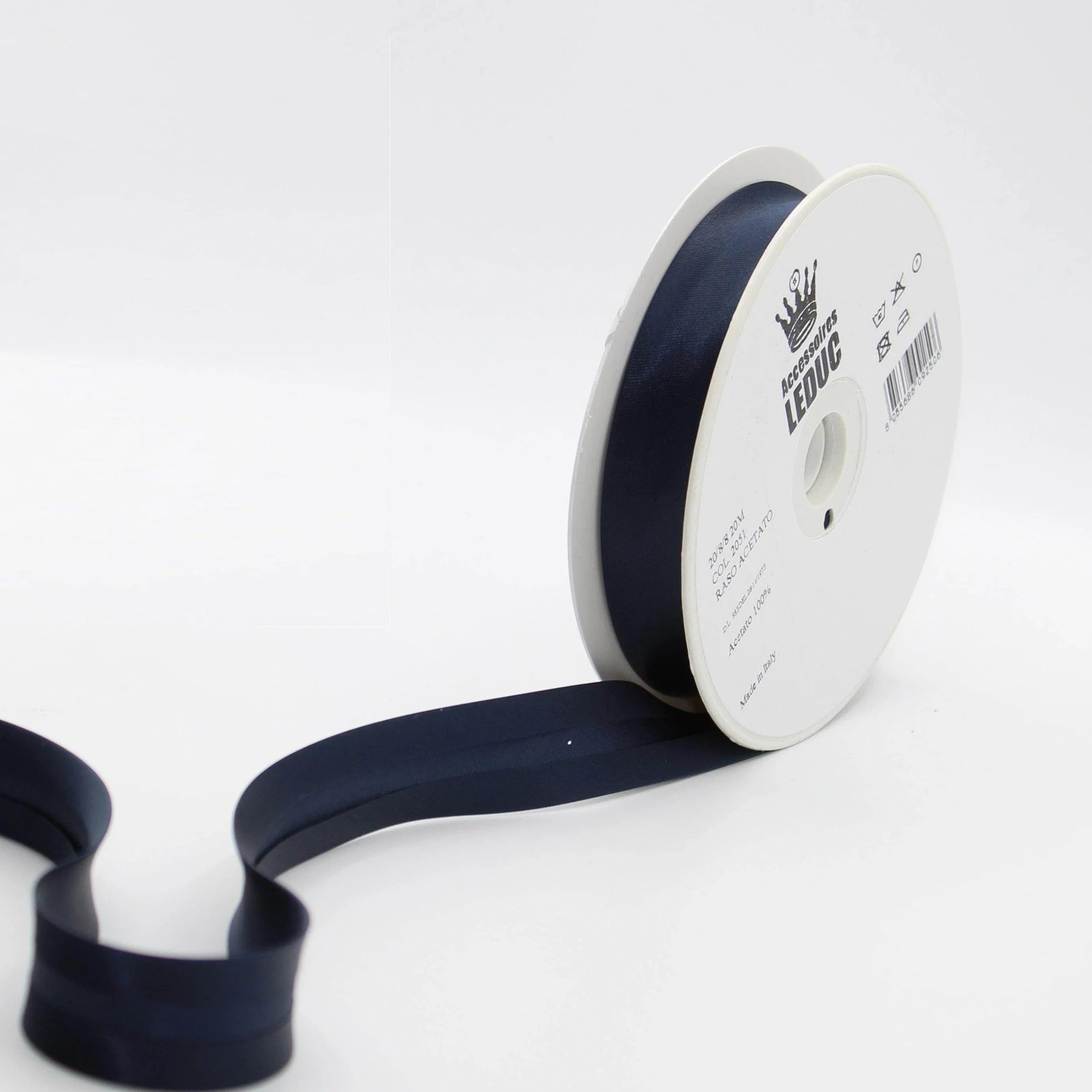 Satin BIAS BINDING / 20mm - 20/8/8 #SBI500-20-8-8-20 - ACCESSOIRES LEDUC BV