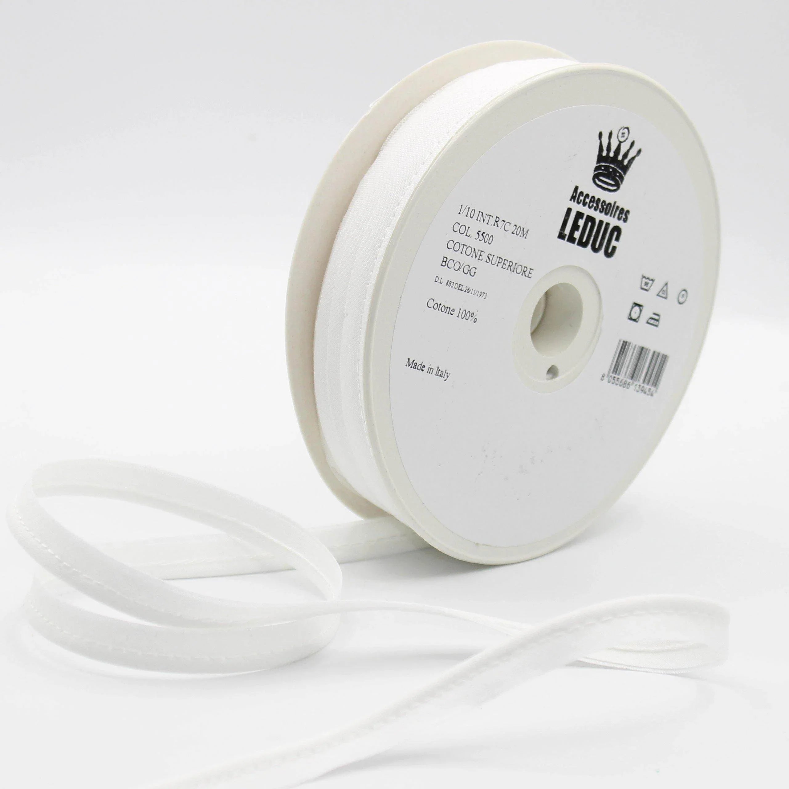 20MT - COTTON PIPING / 10mm (8+2mm) - ACCESSOIRES LEDUC BV