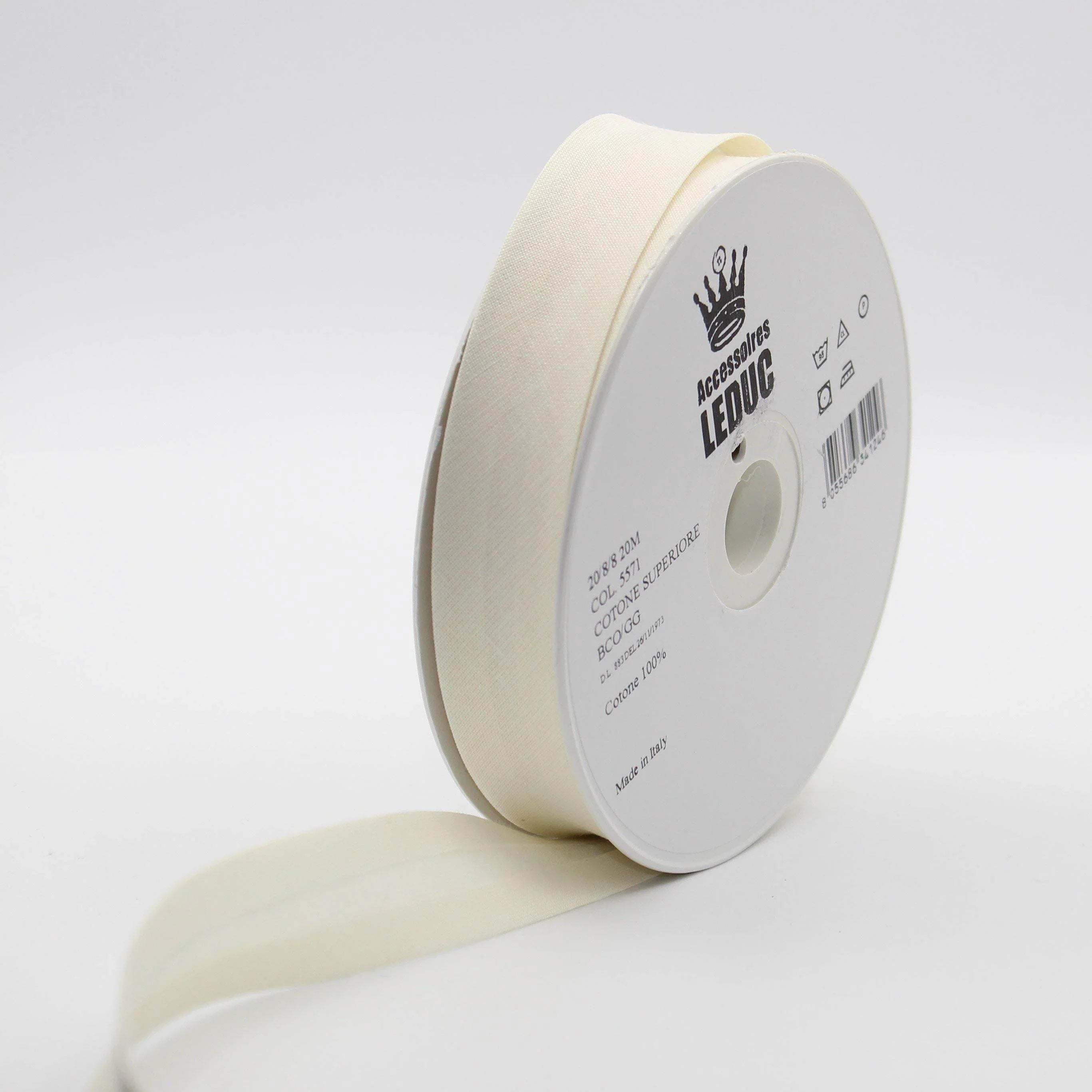20MT - COTTON BIAS BINDING / 20mm - 20/8/8 #SBI517 - ACCESSOIRES LEDUC BV