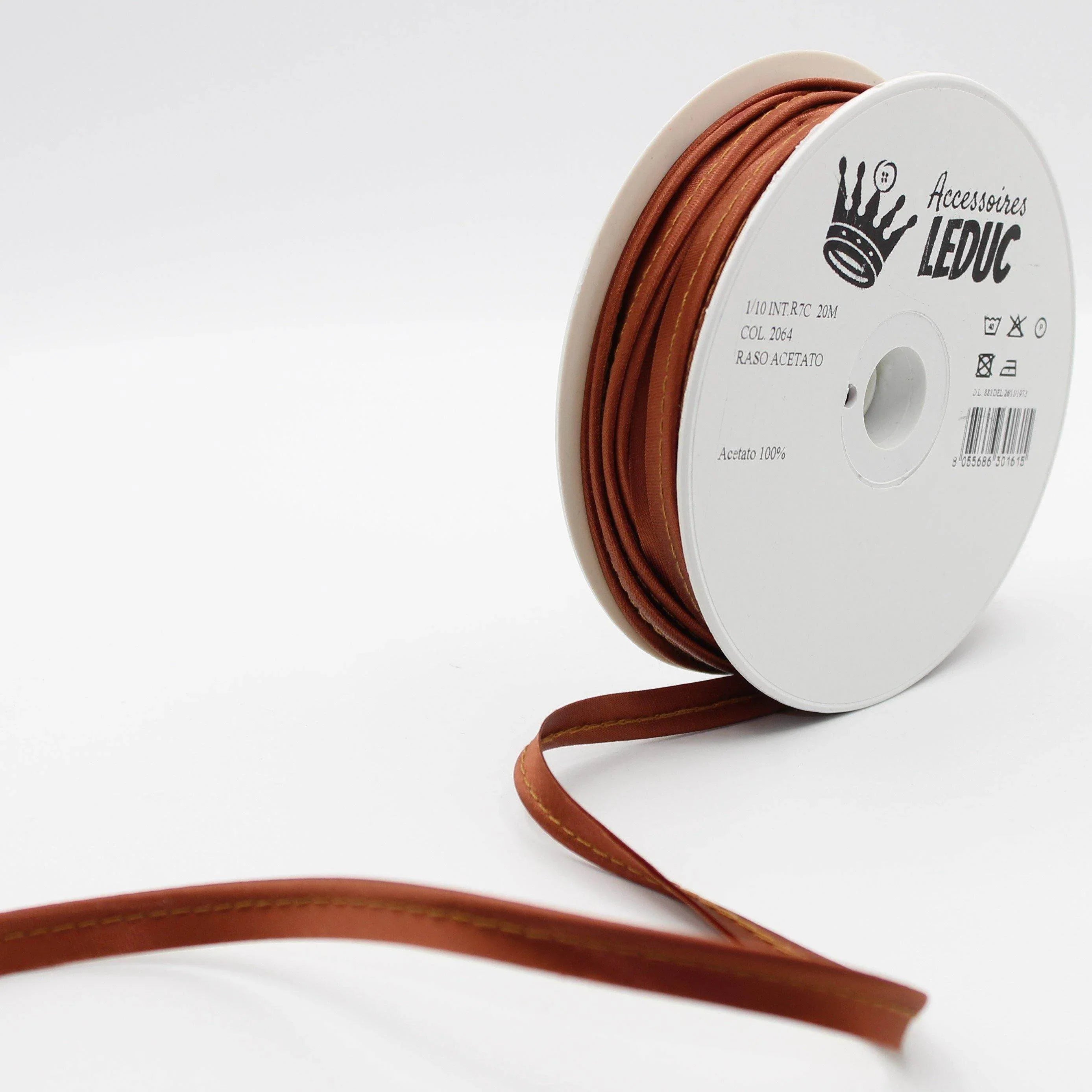 Satin PIPING / 10mm - 8/2 - ACCESSOIRES LEDUC BV