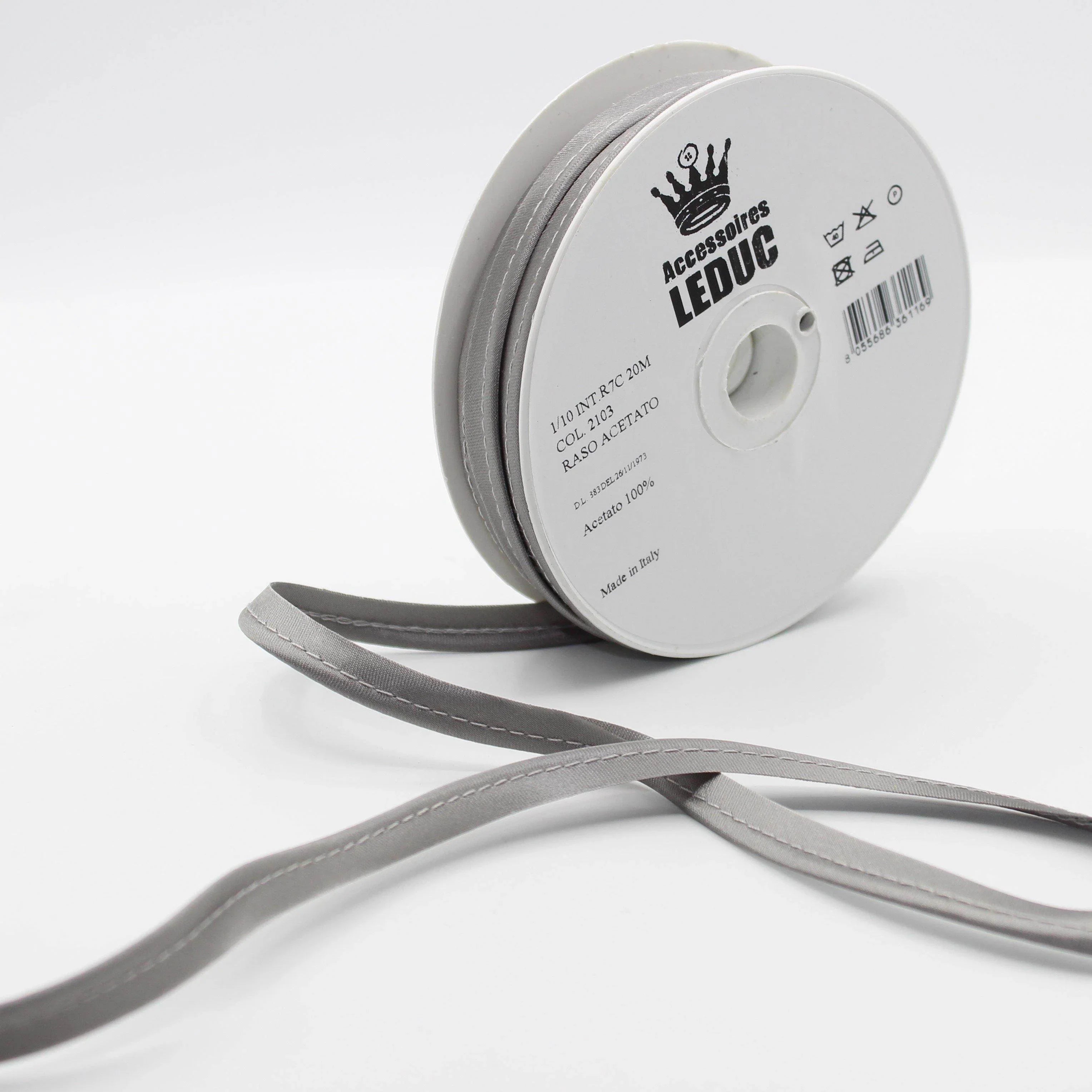 Satin PIPING / 10mm - 8/2 - ACCESSOIRES LEDUC BV