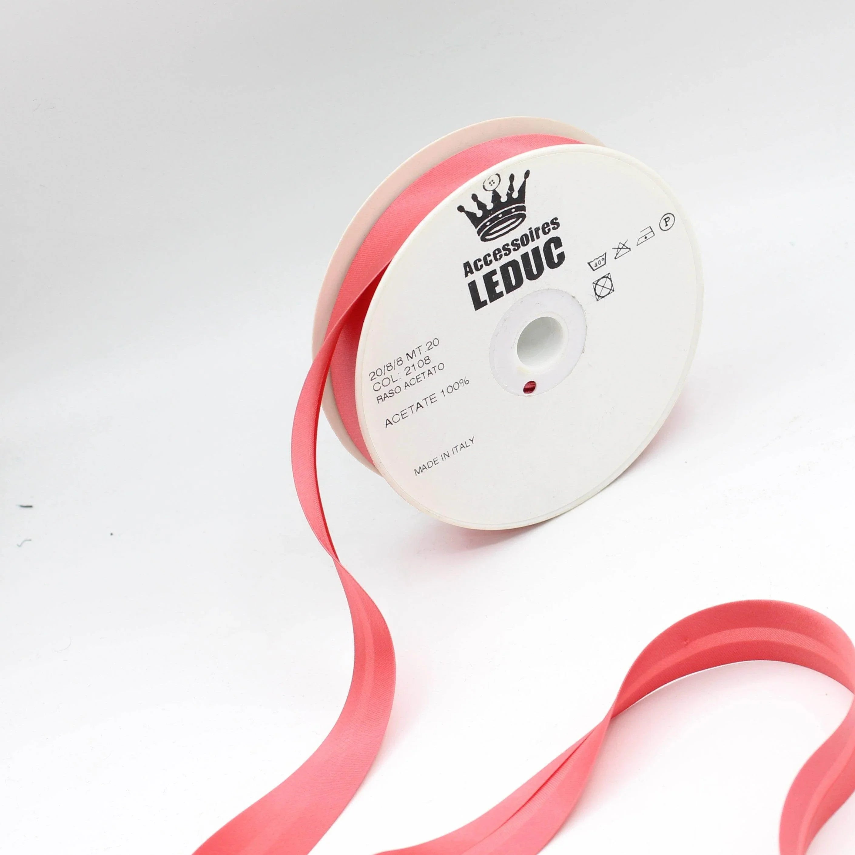 Satin BIAS BINDING / 20mm - 20/8/8 #SBI500-20-8-8-20 - ACCESSOIRES LEDUC BV