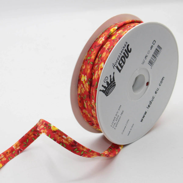 20 meters Floral Cotton Piping (10mm : 2mm+8mm) #SBI517 - ACCESSOIRES LEDUC BV