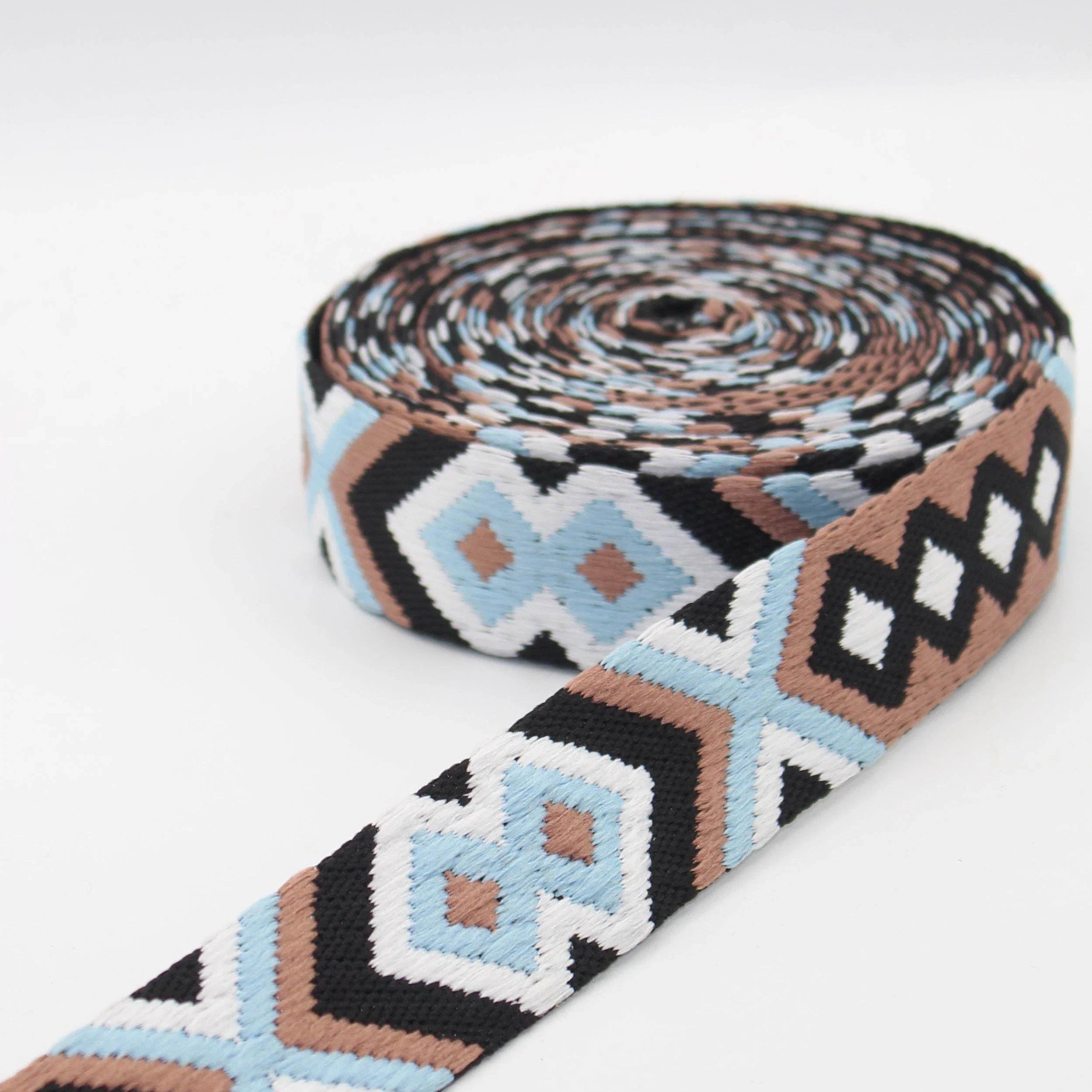 5 meters Thick Ethnic Webbing 38mm #RUB1974 - ACCESSOIRES LEDUC BV