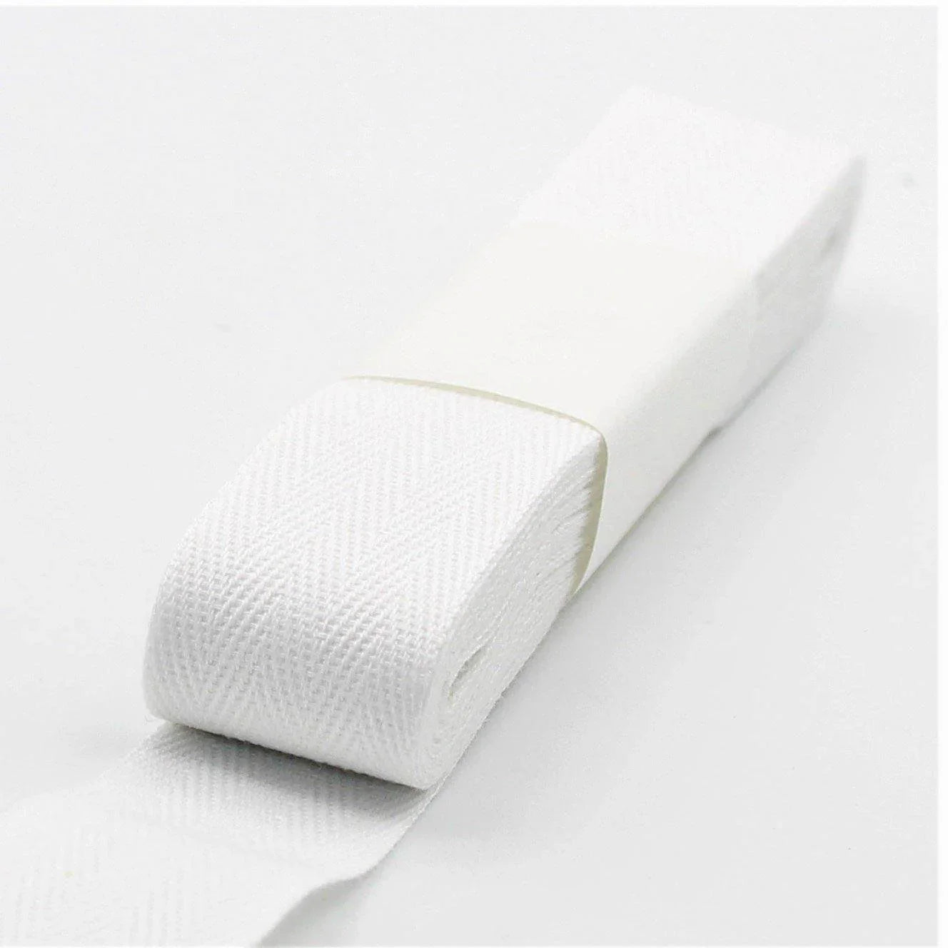 5 Meters Herringbone Tape 100% Cotton White Black or Ecru - ACCESSOIRES LEDUC BV