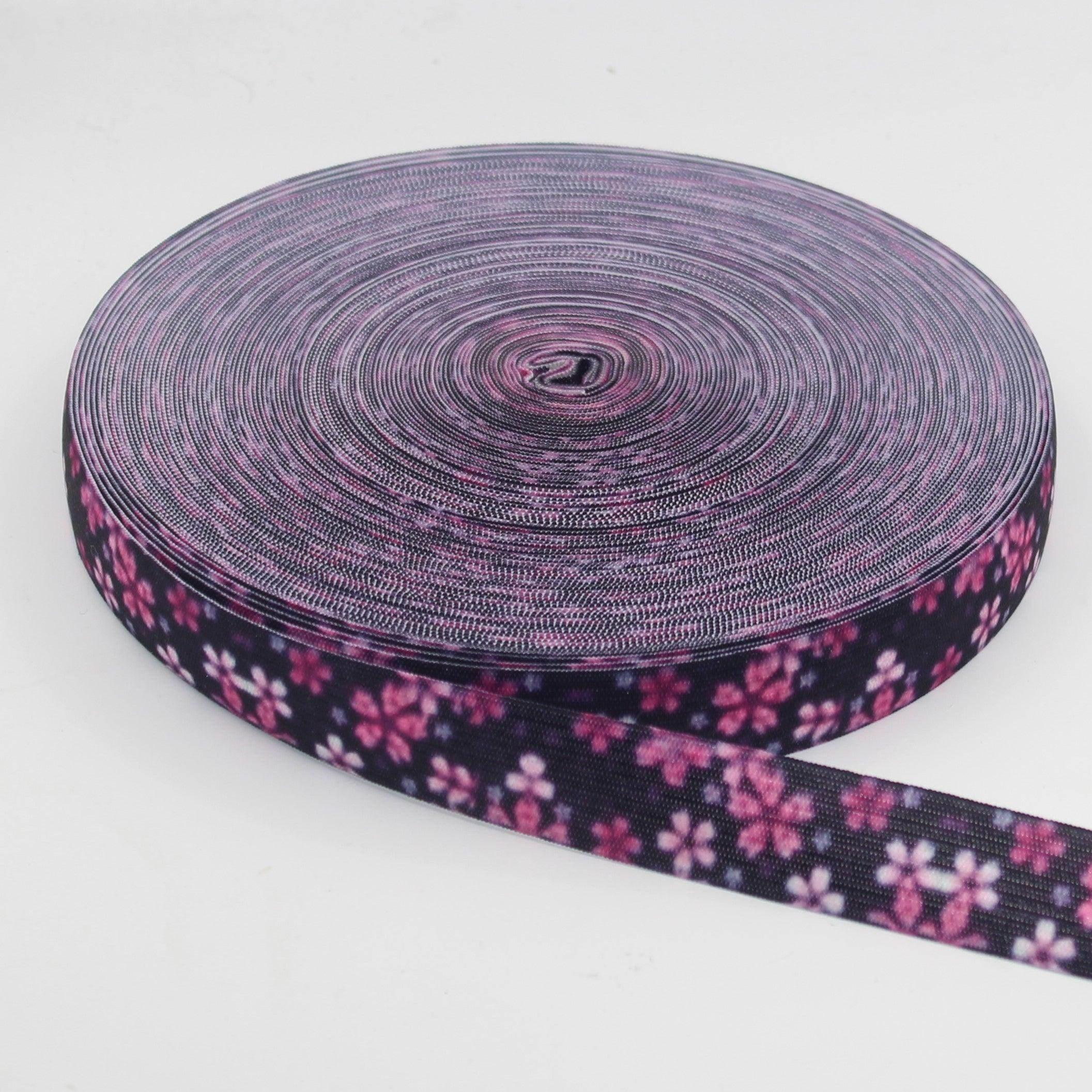 20 meters Printed Elastic 15 25 or 40mm #ELA3520 - ACCESSOIRES LEDUC BV