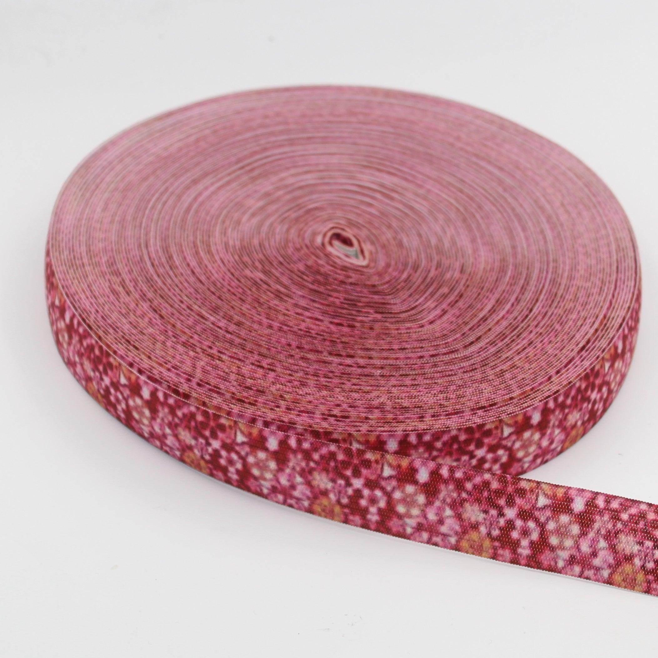 20 meters Printed Elastic 15 25 or 40mm #ELA3520 - ACCESSOIRES LEDUC BV