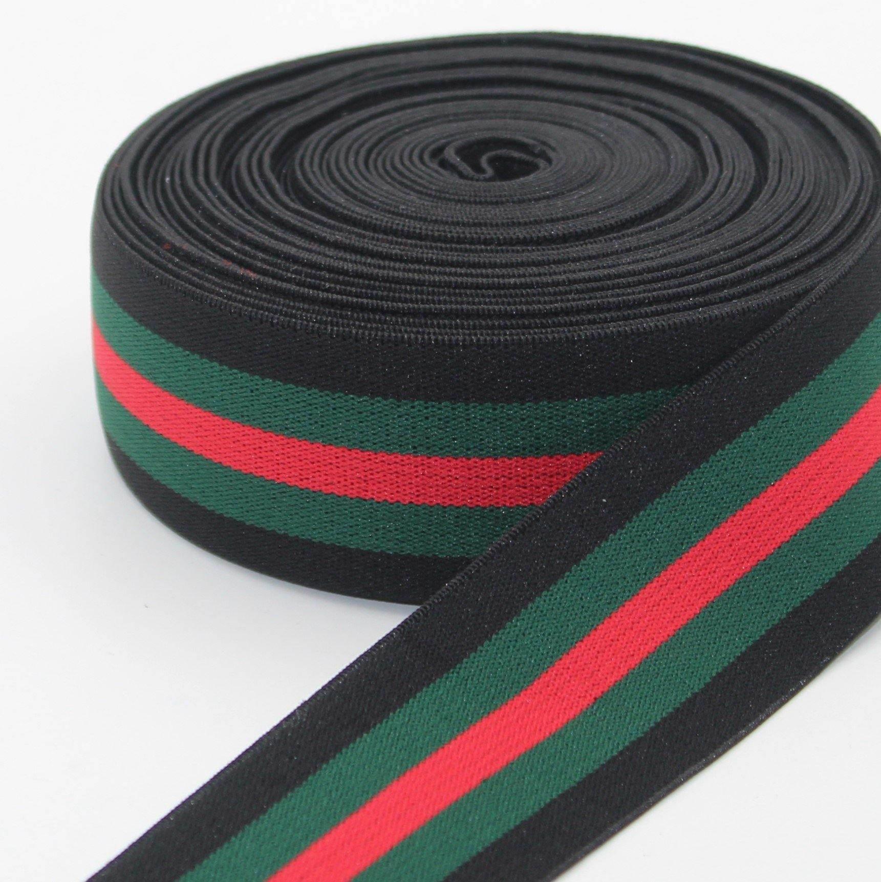 5 meters 40mm Striped Elastic #ELA1311 - ACCESSOIRES LEDUC BV