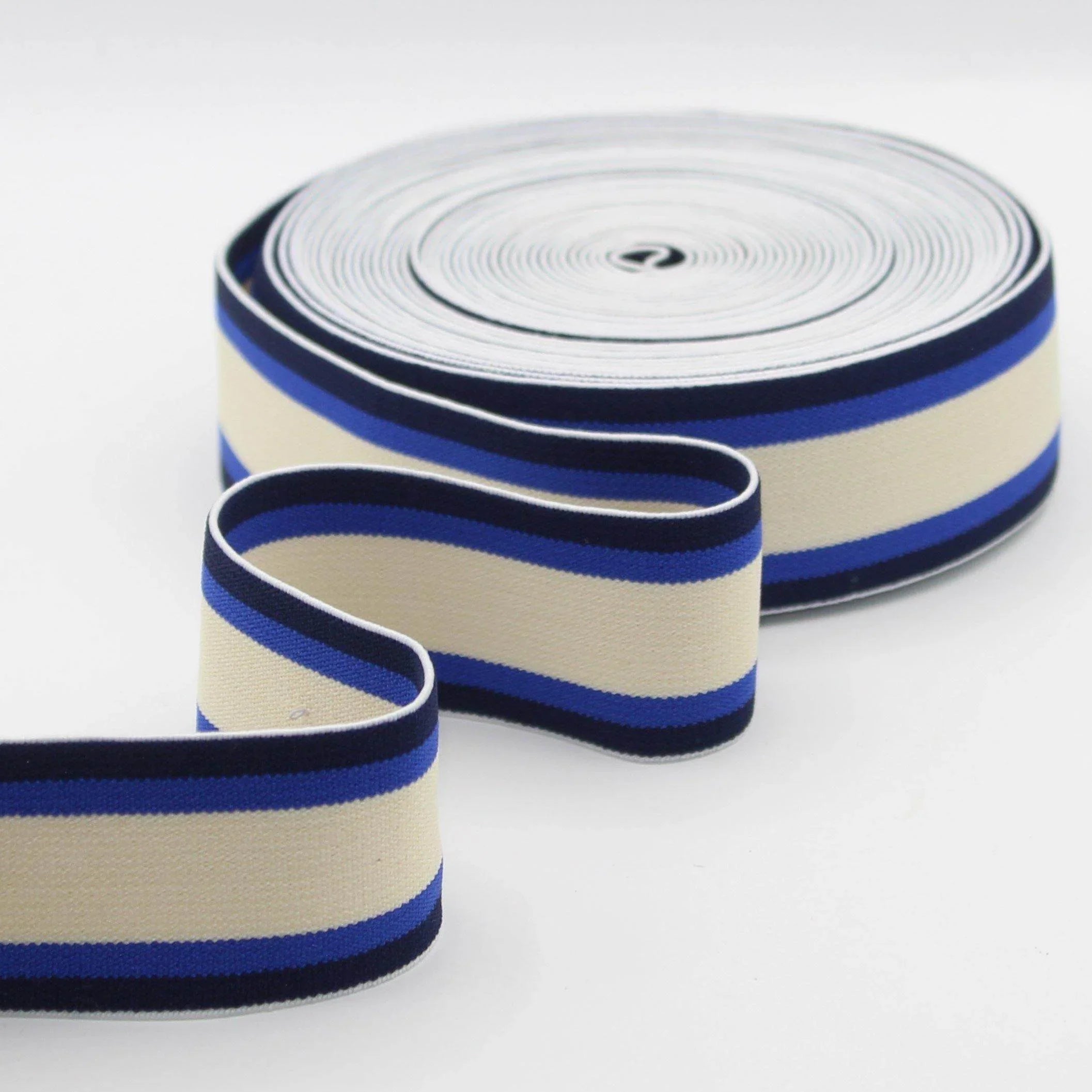 5 meters 40mm 5 Stripes Elastic #ELA1305 - ACCESSOIRES LEDUC BV