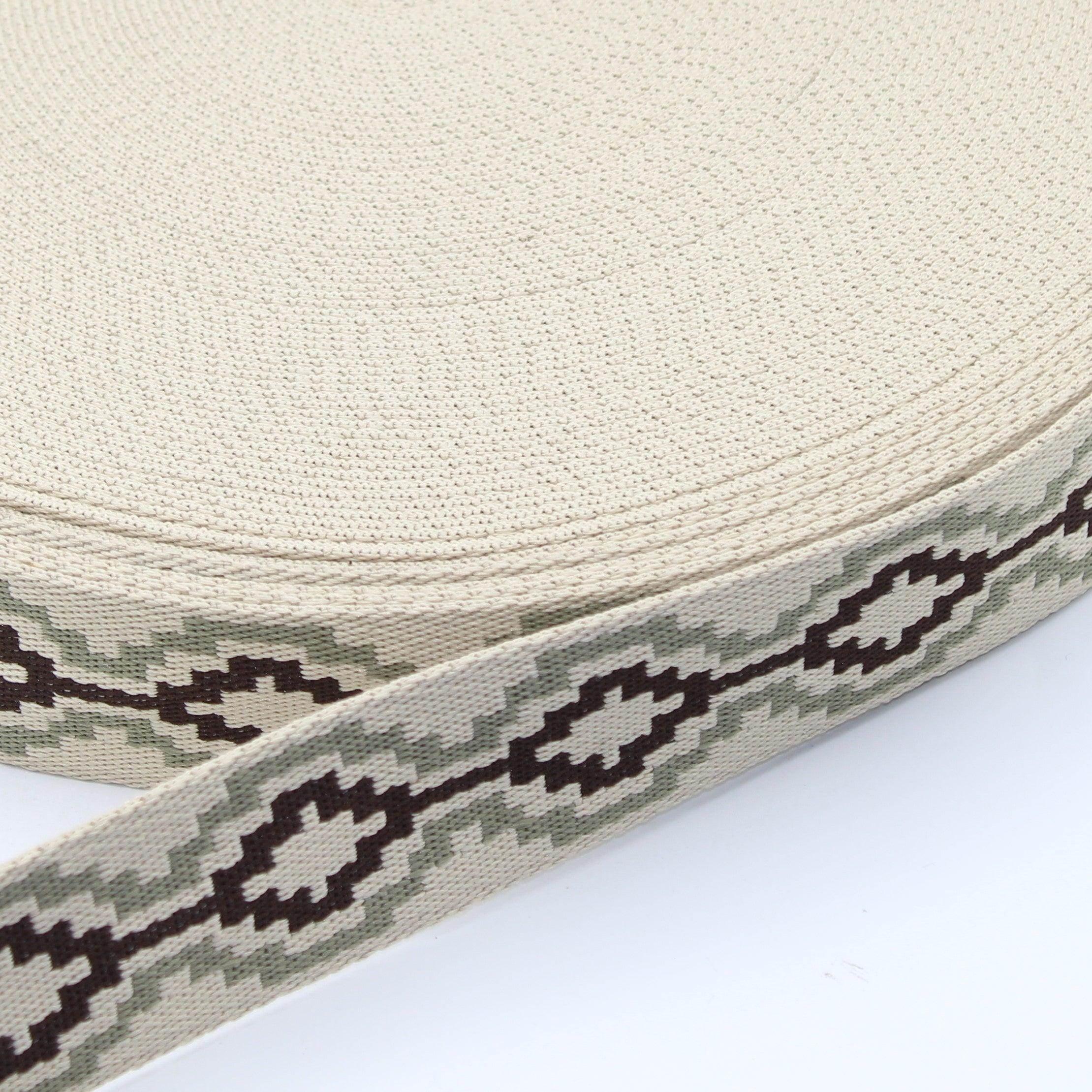 5 meters 38mm Amerindian Ethnic Webbing #RUB1996 - ACCESSOIRES LEDUC BV