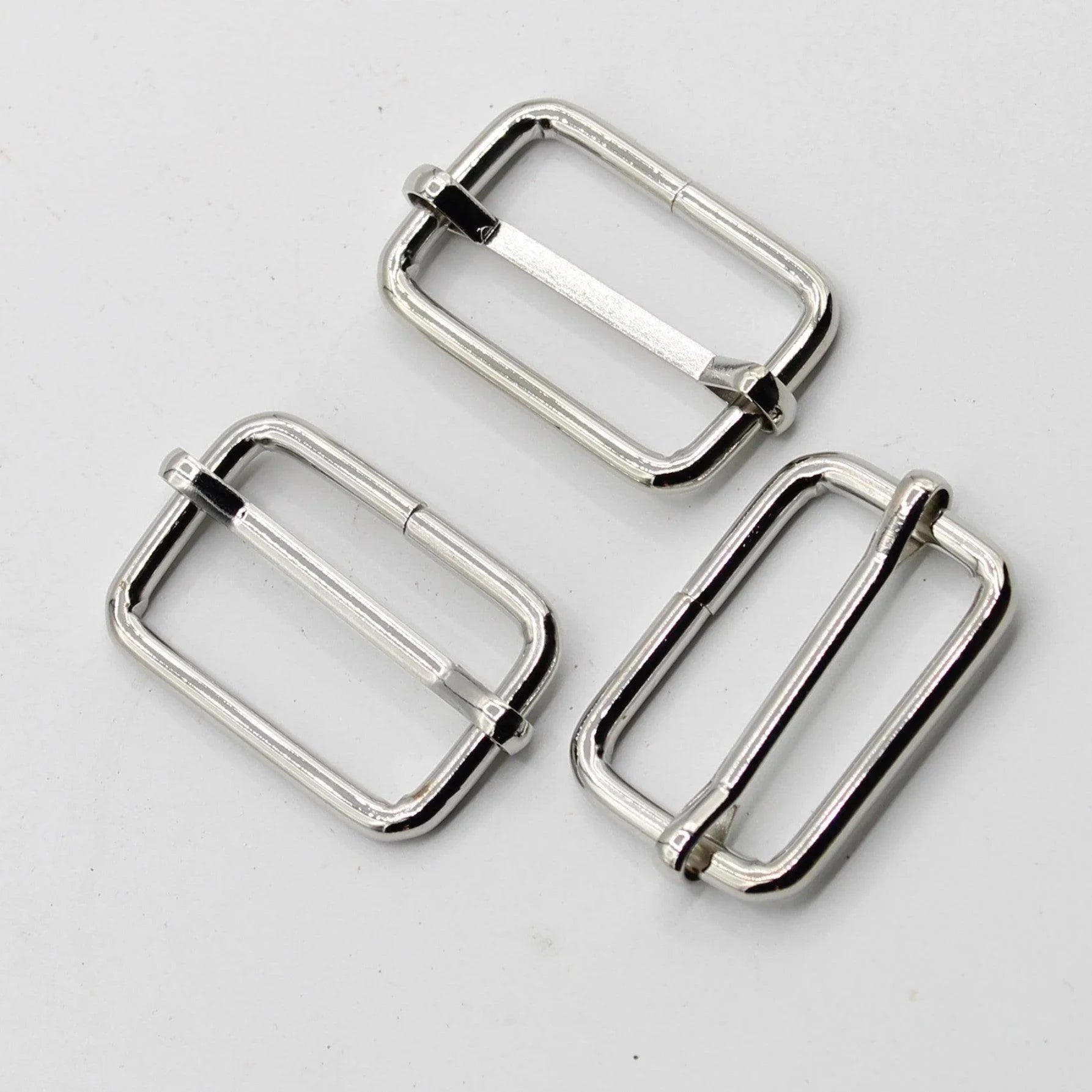 3 Buckles / Lobsters / D-Rings 30 / 40 or 50mm - Gold Silver Oldbrass Mat Black or Gunmetal - ACCESSOIRES LEDUC BV