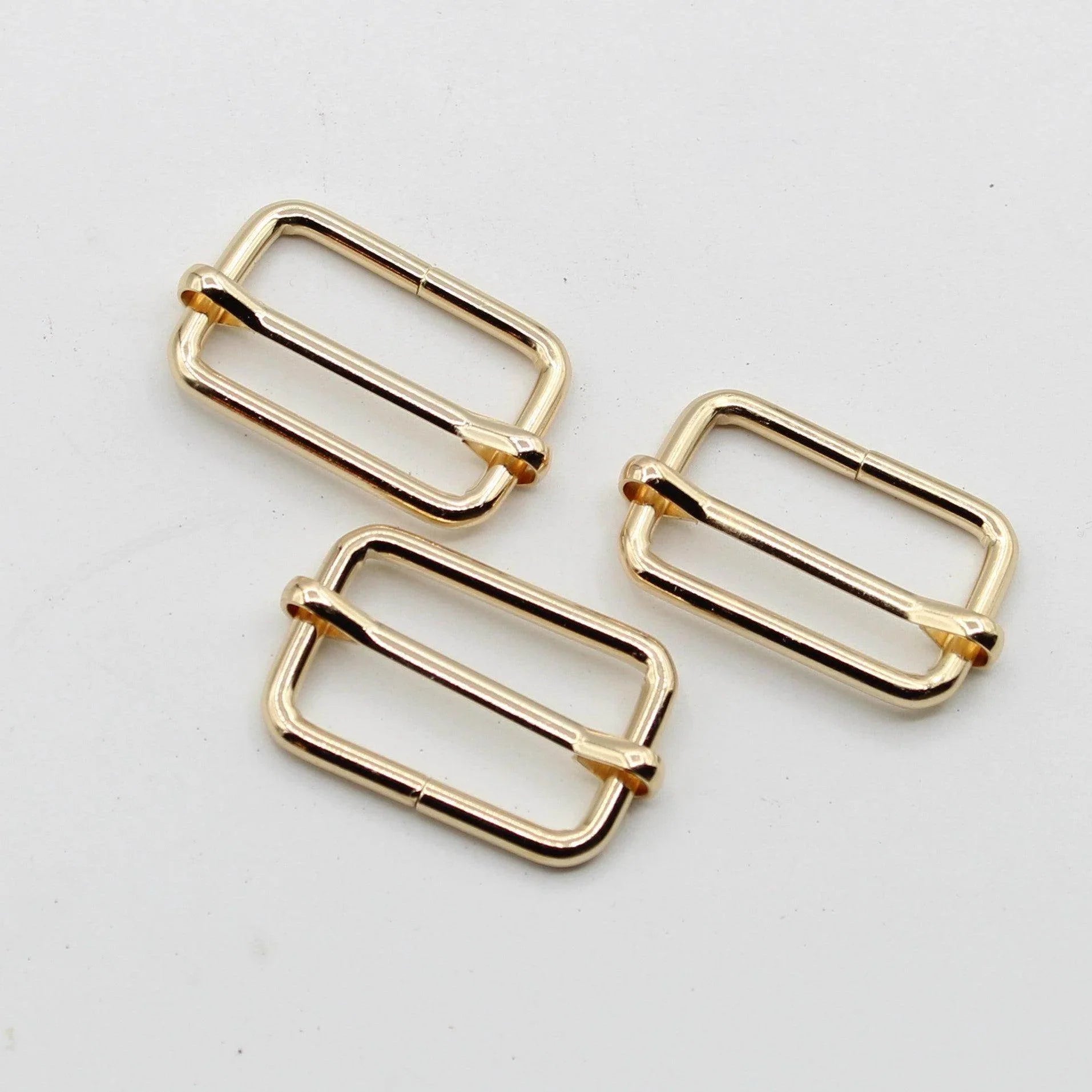 3 Buckles / Lobsters / D-Rings 30 / 40 or 50mm - Gold Silver Oldbrass Mat Black or Gunmetal - ACCESSOIRES LEDUC BV