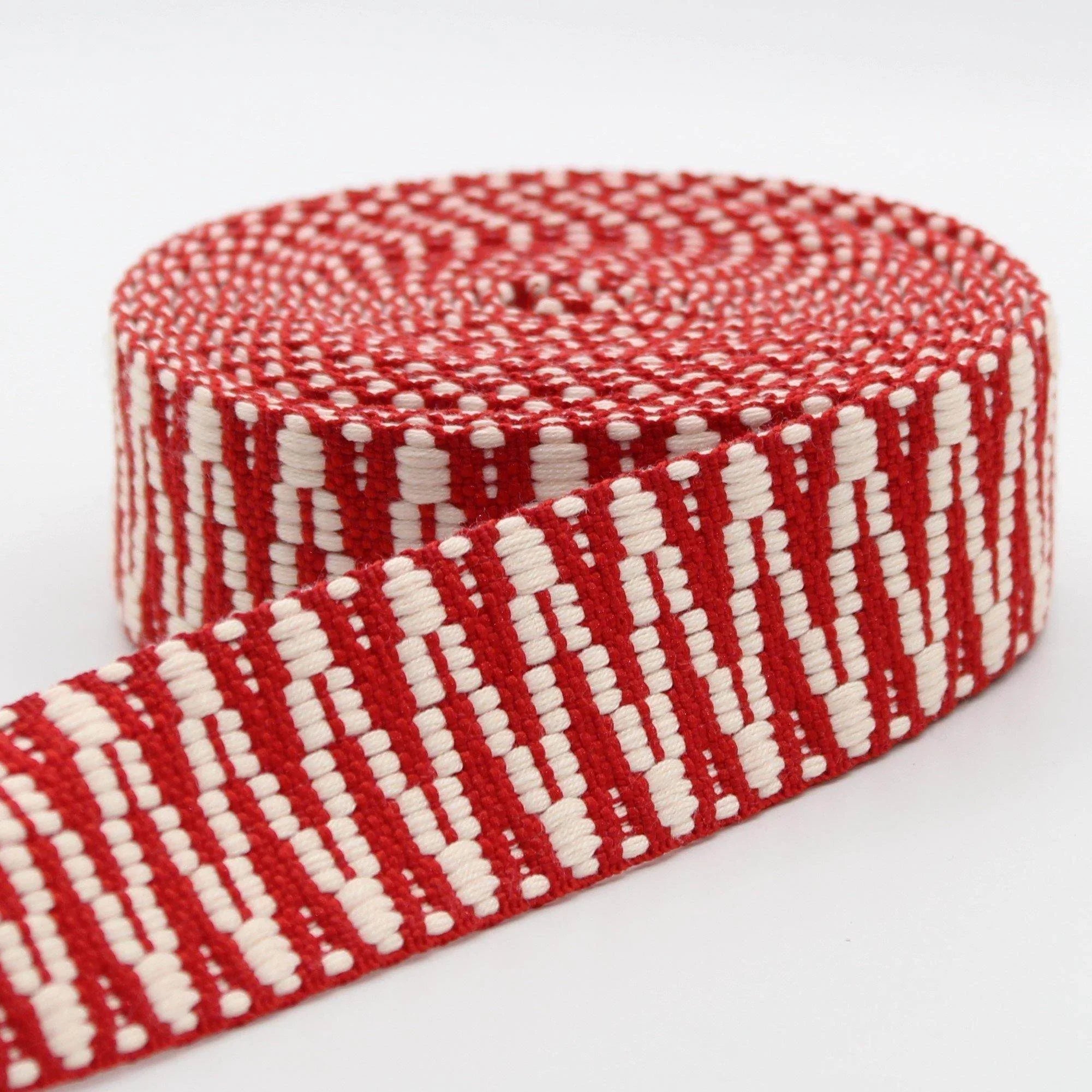 5 meters Ethnic Zig Zag Webbing 38mm #RUB1936 - ACCESSOIRES LEDUC BV