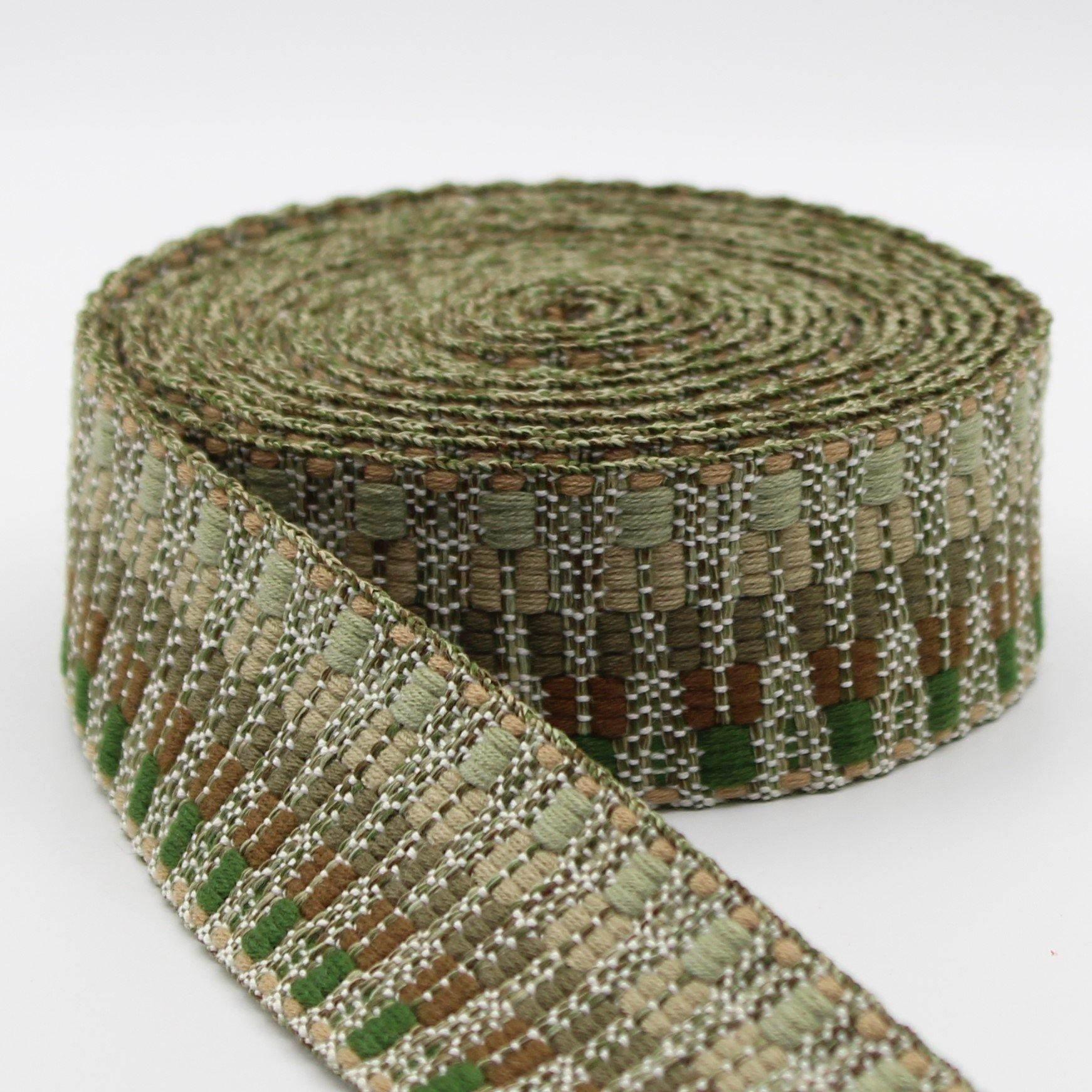 5 meters Ethnic Zig Zag Webbing 38mm #RUB1936 - ACCESSOIRES LEDUC BV