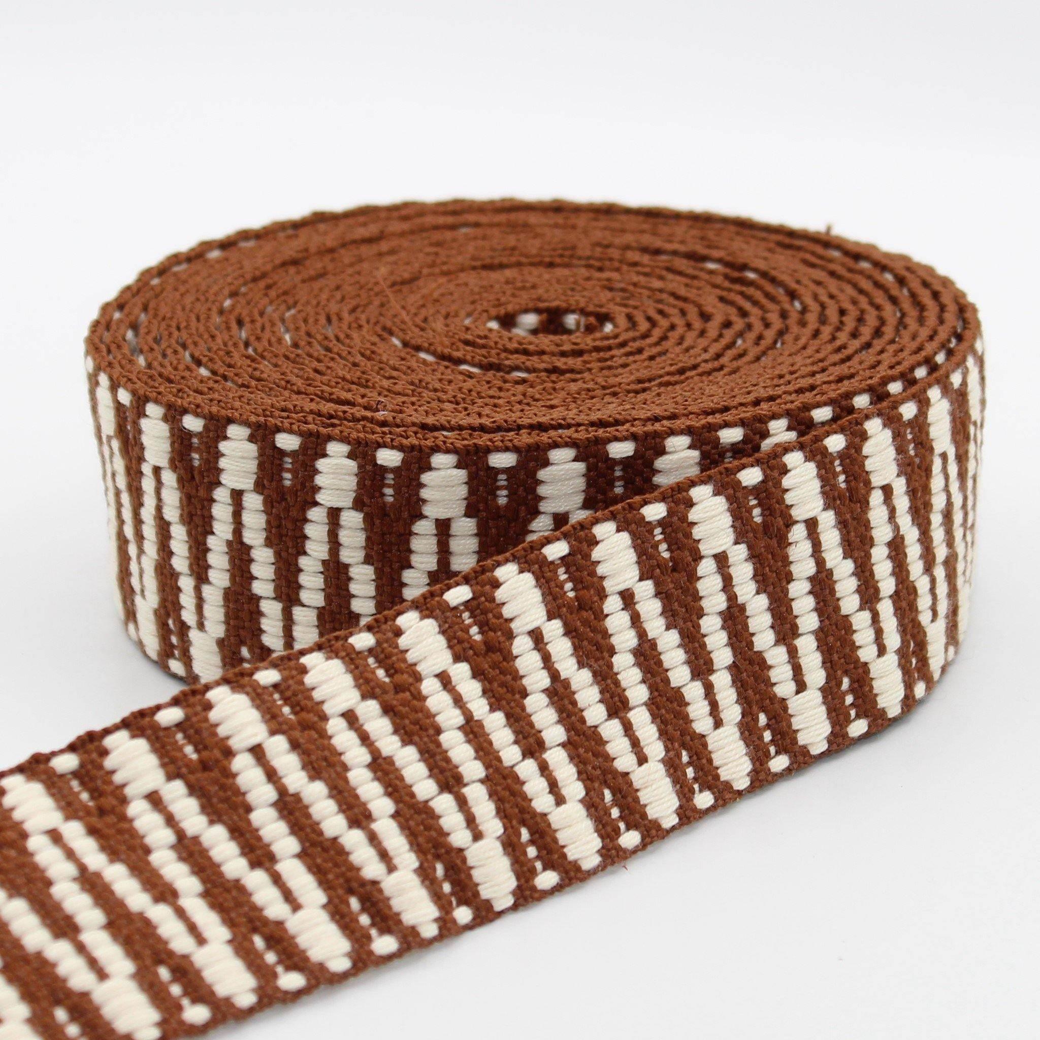5 meters Ethnic Zig Zag Webbing 38mm #RUB1936 - ACCESSOIRES LEDUC BV