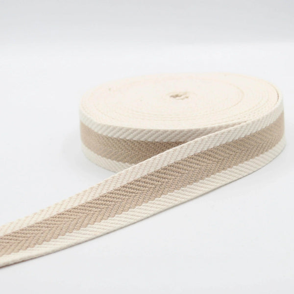 5 meters 30mm Herringbones Striped Webbing #RUB1986 - ACCESSOIRES LEDUC BV