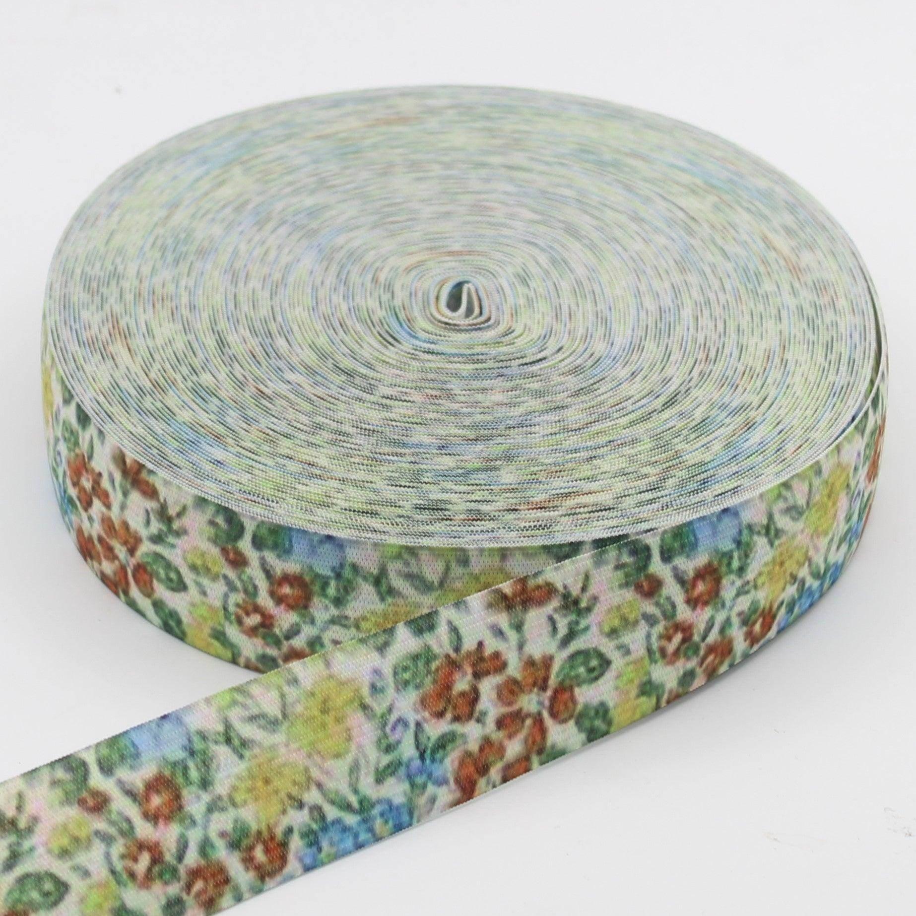 20 meters Printed Elastic 15 25 or 40mm #ELA3520 - ACCESSOIRES LEDUC BV