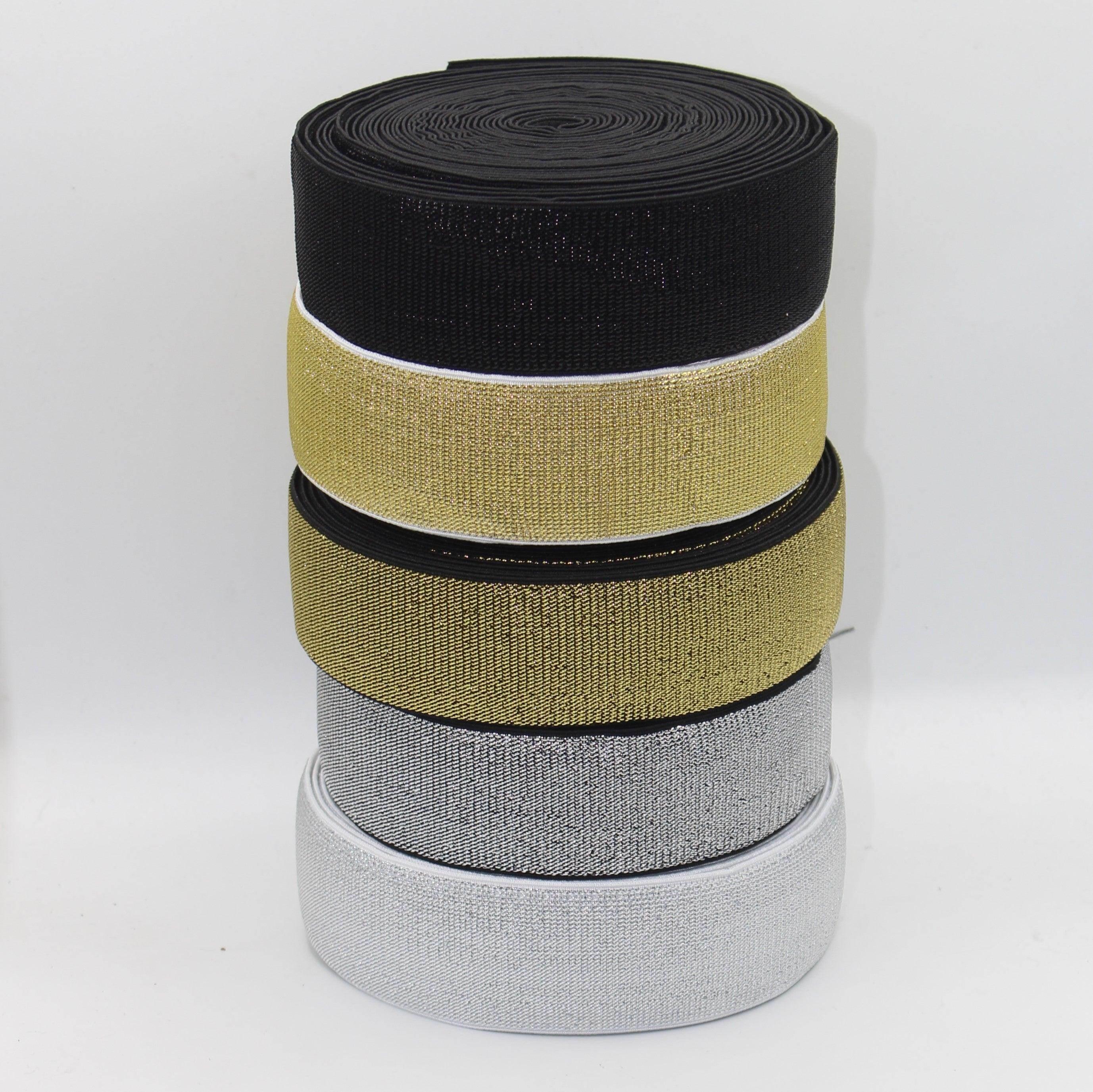 Soft Backing Lurex Elastic 10 20 25 30 or 40mm #ELA1315 - ACCESSOIRES LEDUC BV