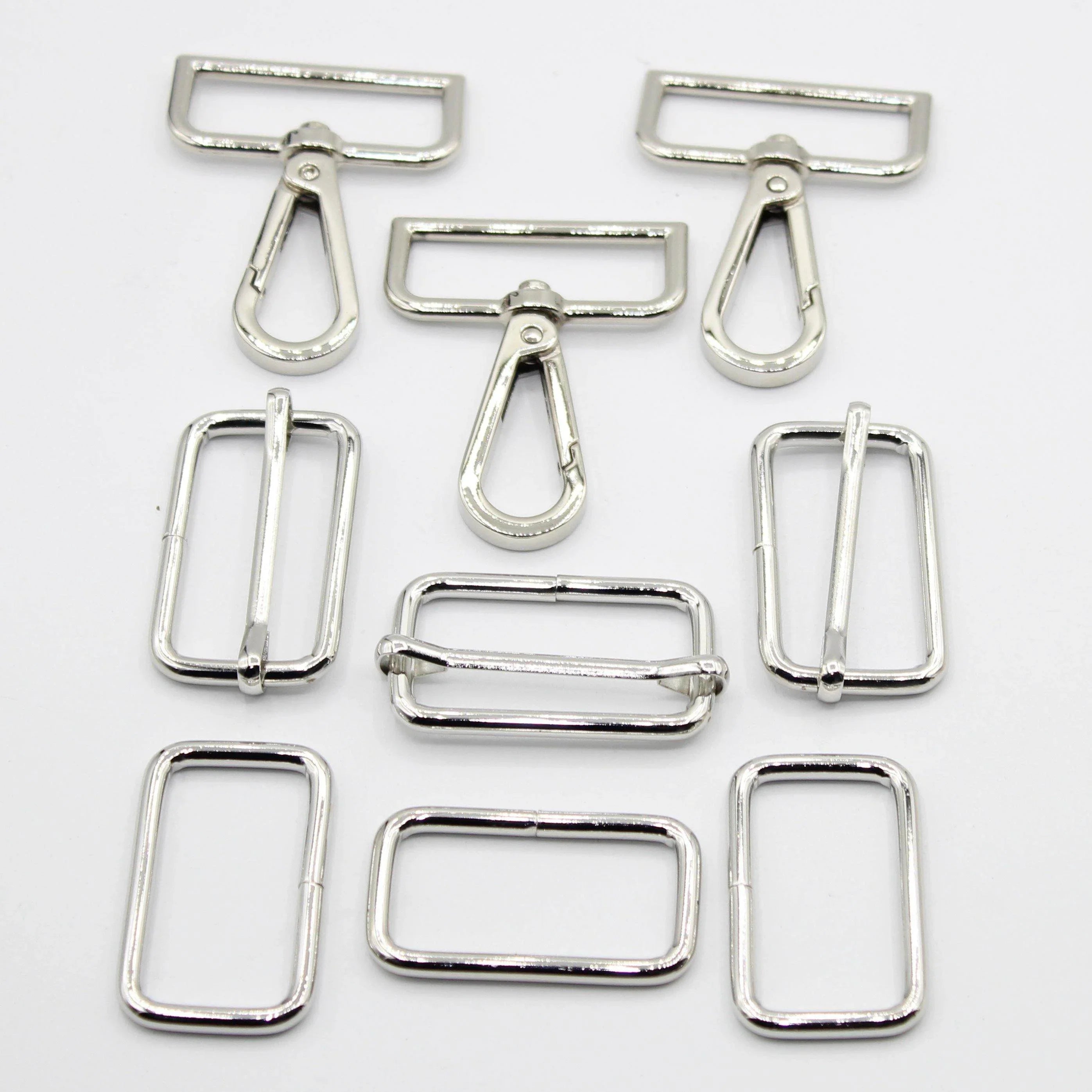 3 Buckles / Lobsters / D-Rings 30 / 40 or 50mm - Gold Silver Oldbrass Mat Black or Gunmetal - ACCESSOIRES LEDUC BV