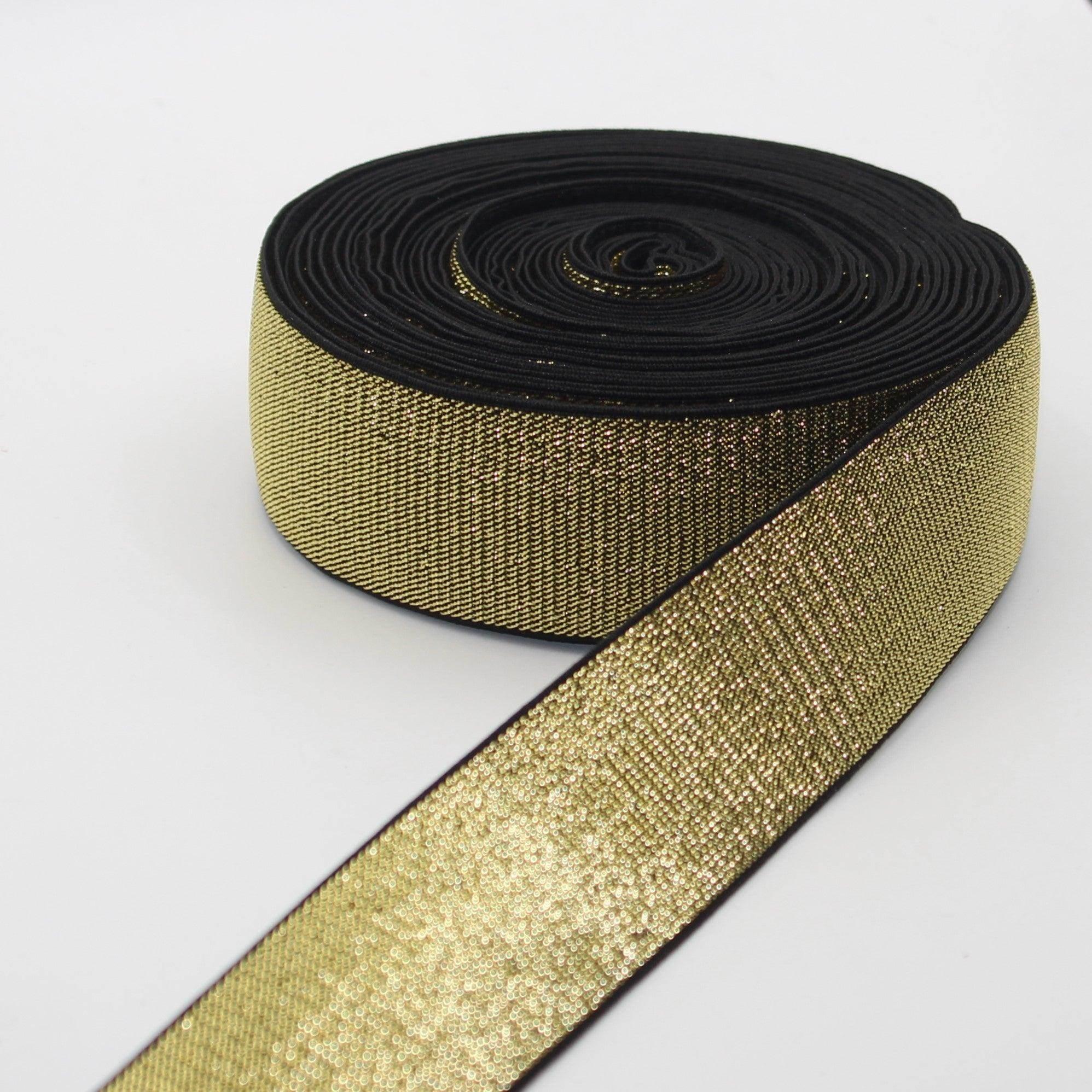 Soft Backing Lurex Elastic 10 20 25 30 or 40mm #ELA1315 - ACCESSOIRES LEDUC BV