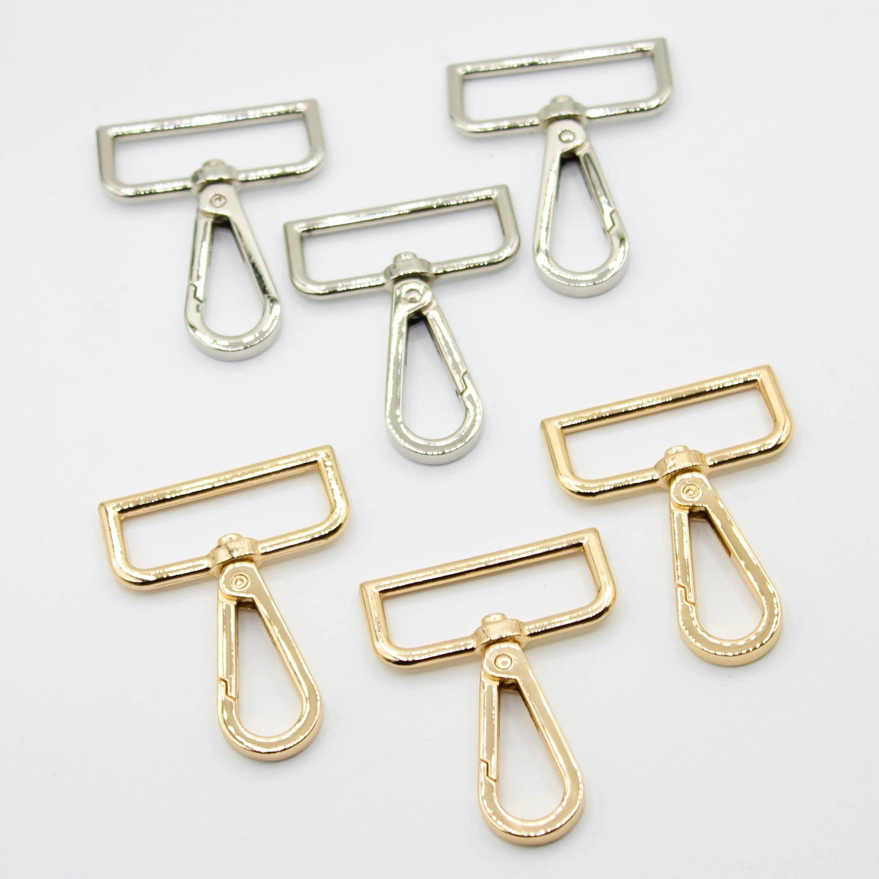 3 Buckles / Lobsters / D-Rings 30 / 40 or 50mm - Gold Silver Oldbrass Mat Black or Gunmetal - ACCESSOIRES LEDUC BV