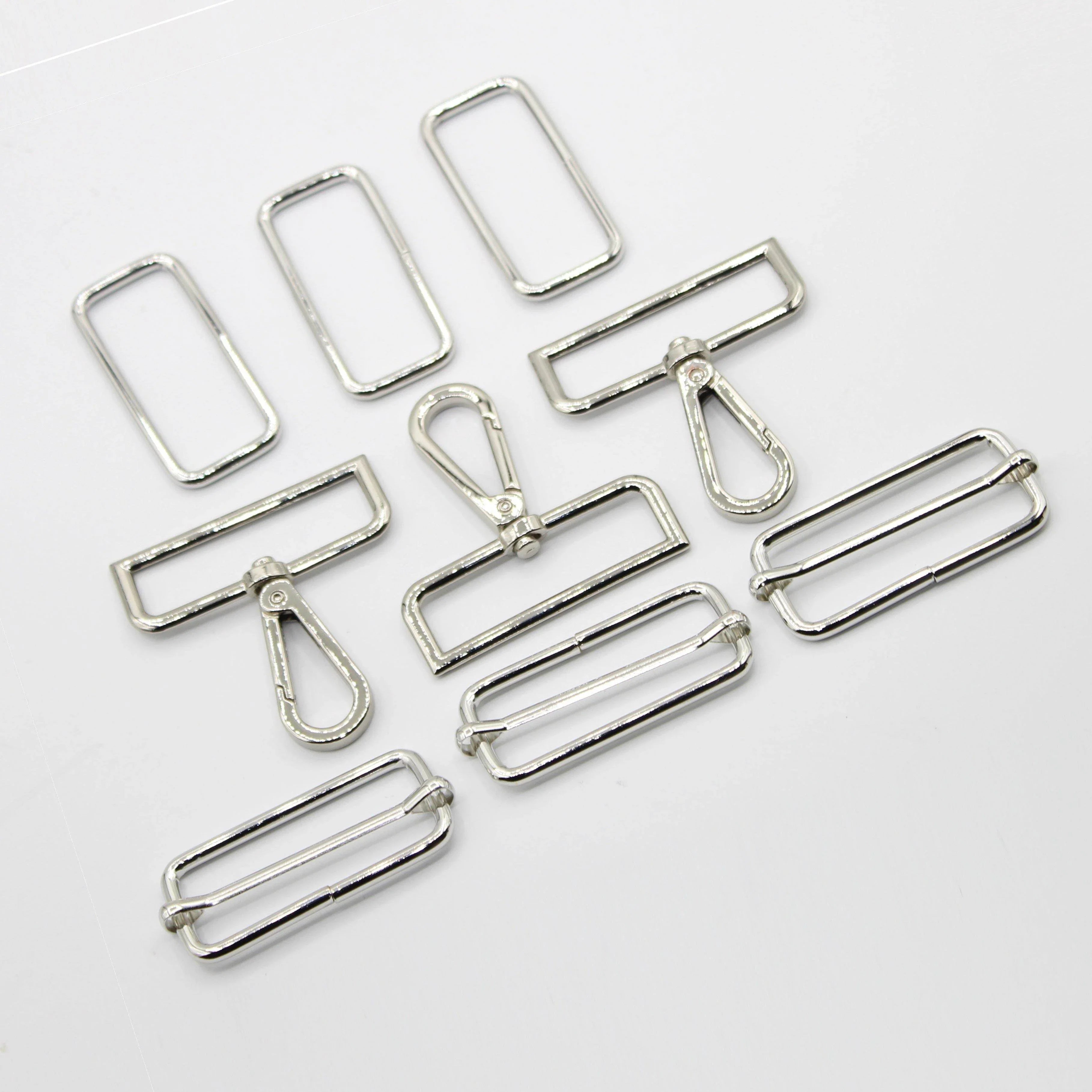 3 Buckles / Lobsters / D-Rings 30 / 40 or 50mm - Gold Silver Oldbrass Mat Black or Gunmetal - ACCESSOIRES LEDUC BV