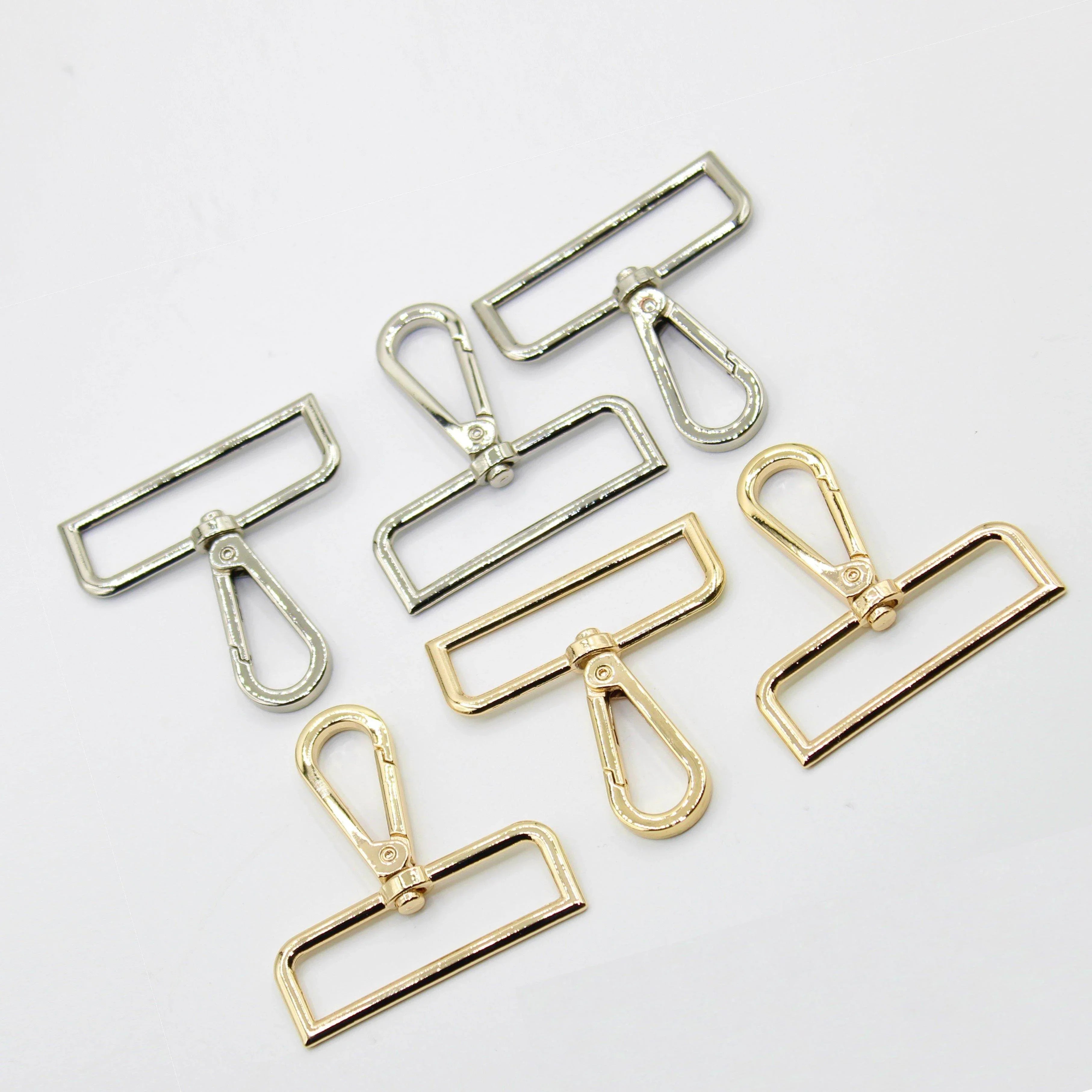 3 Buckles / Lobsters / D-Rings 30 / 40 or 50mm - Gold Silver Oldbrass Mat Black or Gunmetal - ACCESSOIRES LEDUC BV