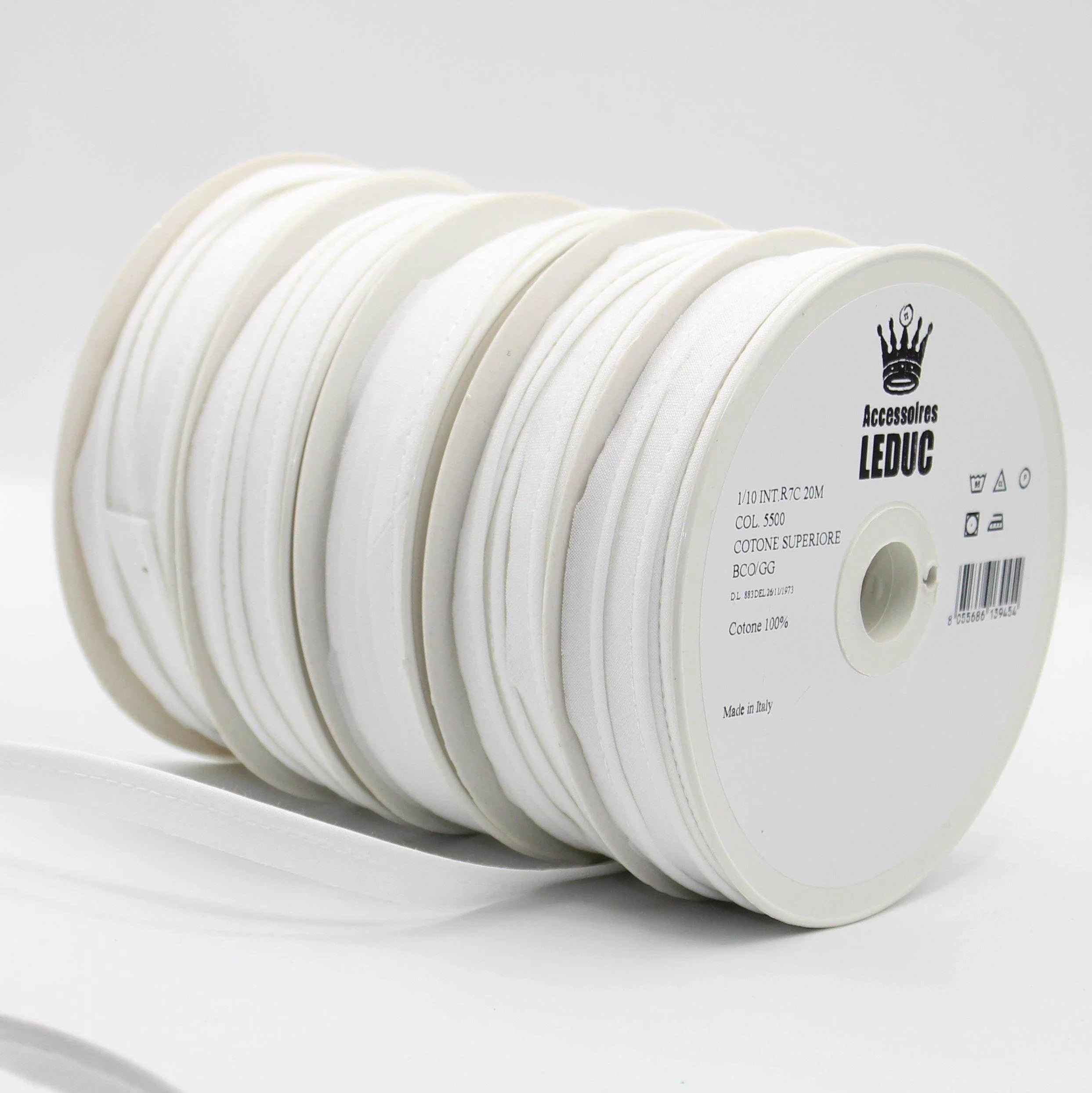 100MT - COTTON PIPING / 10mm (8+2mm) - ACCESSOIRES LEDUC BV