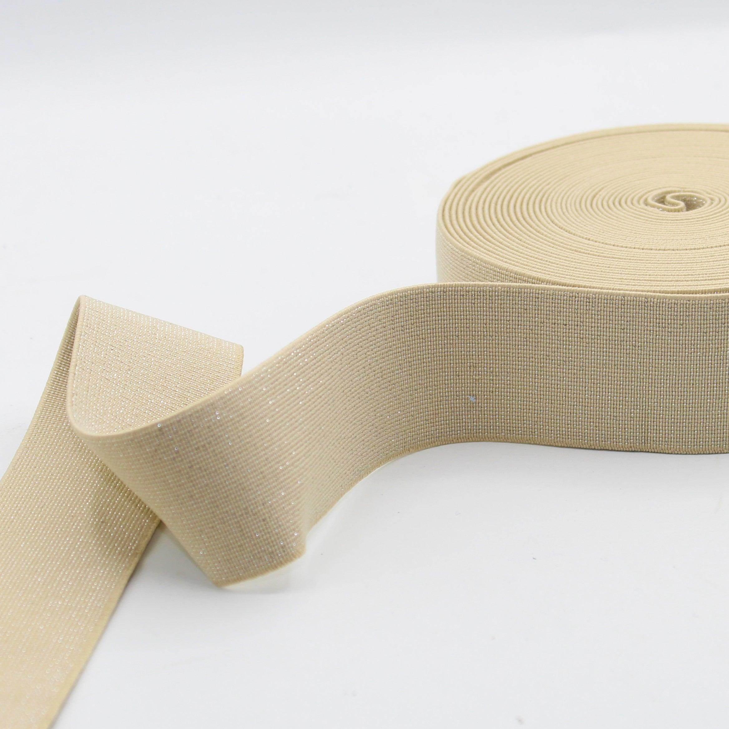 Glittery Lurex Elastic 40mm #ELA1314 - ACCESSOIRES LEDUC BV