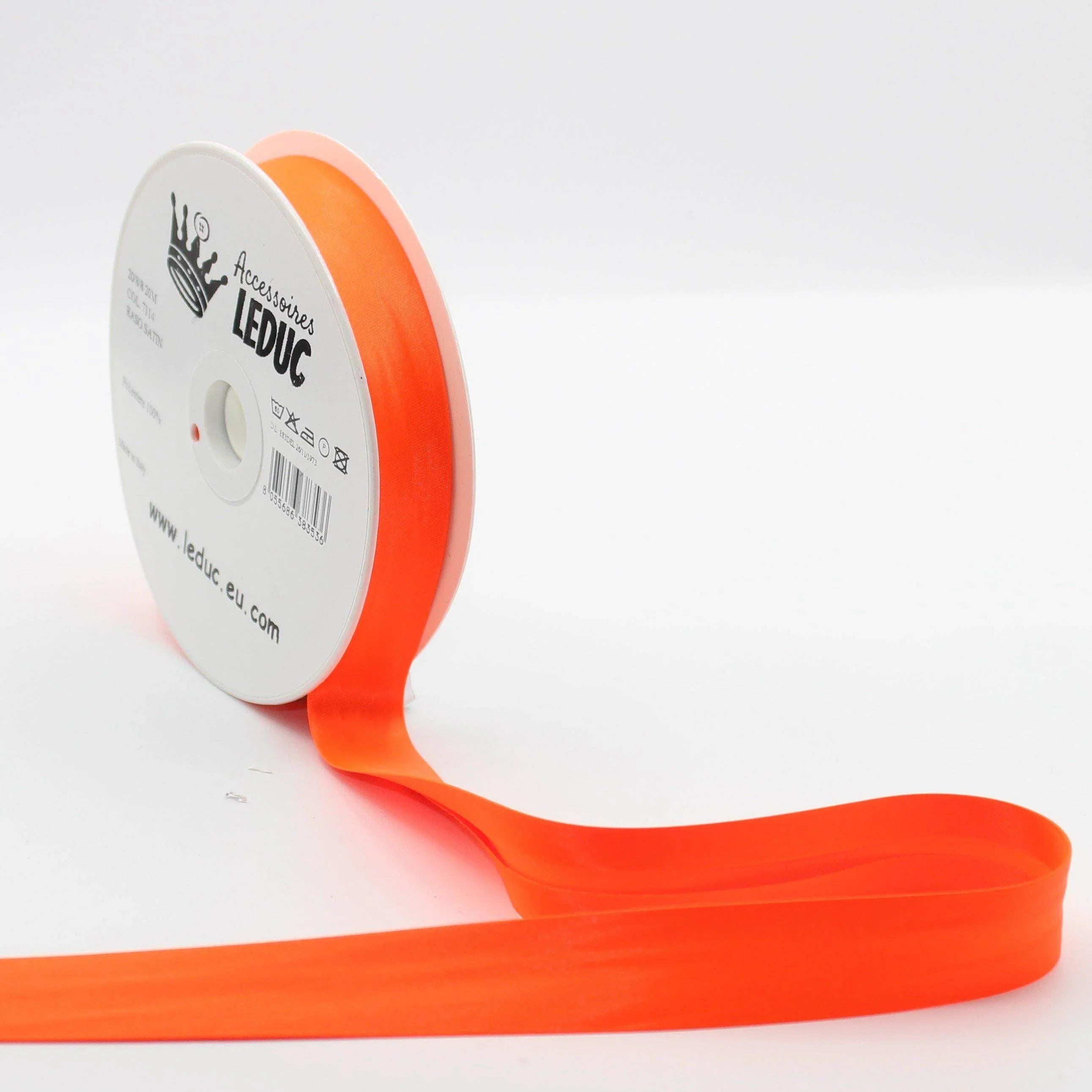 20 meters Neon Colour, Fluorescent, Folded Bias Binding 20mm (+8+8mm) #HAB1x023 - ACCESSOIRES LEDUC BV