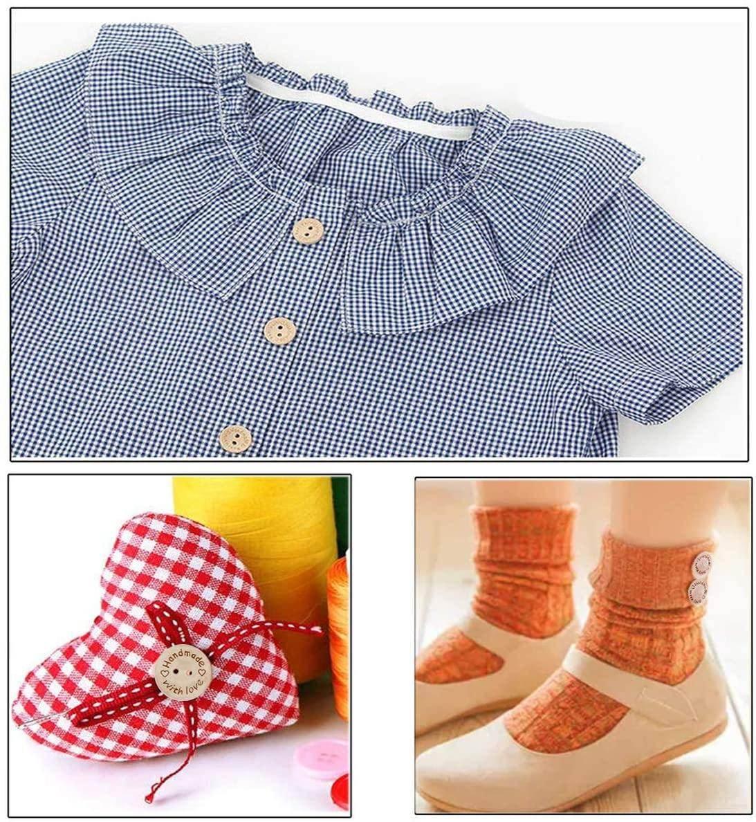 #HAB3000 Handmade 🤍 with Love 🤍 Wooden Buttons Box 140 pieces - ACCESSOIRES LEDUC BV